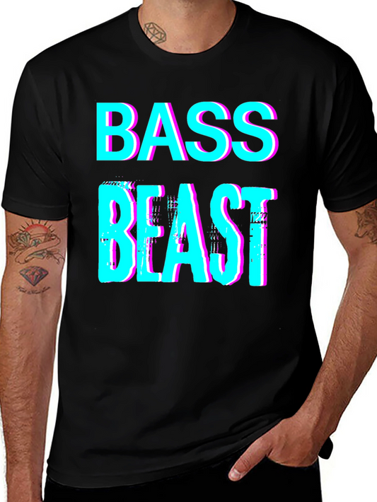 Bass Beast Graphic Tee - Unique Music Lover Shirt