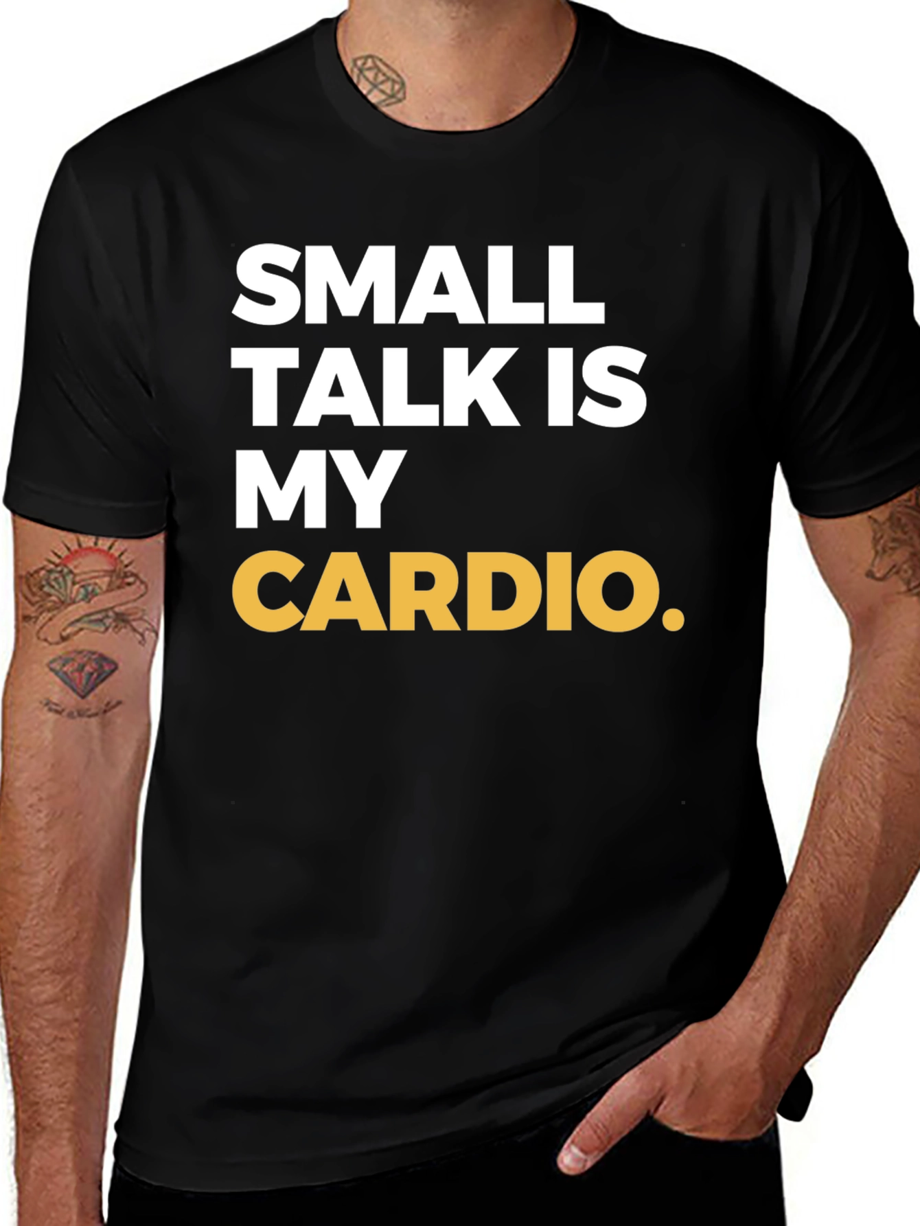 Small Talk is My Cardio Graphic Tee