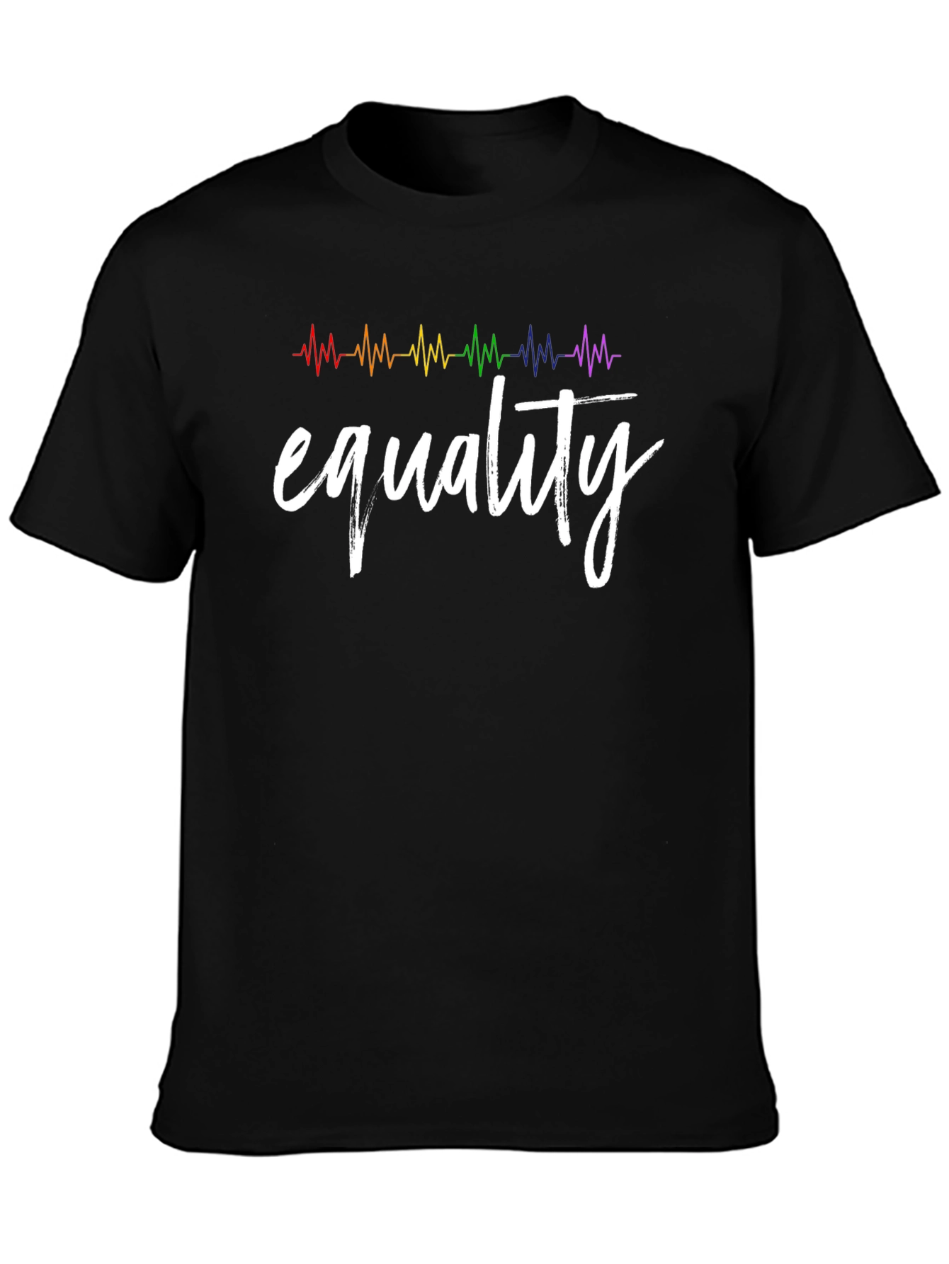 Equality Rainbow Heartbeat T-Shirt