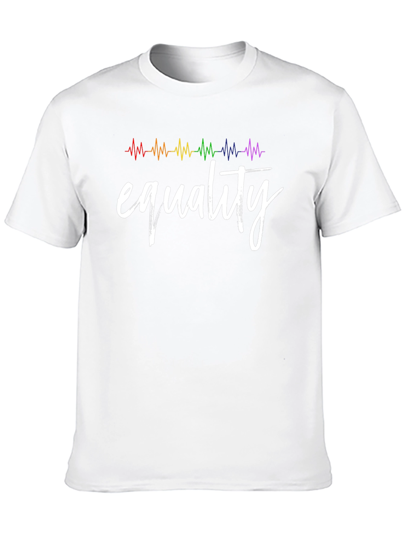 Equality Rainbow Heartbeat T-Shirt