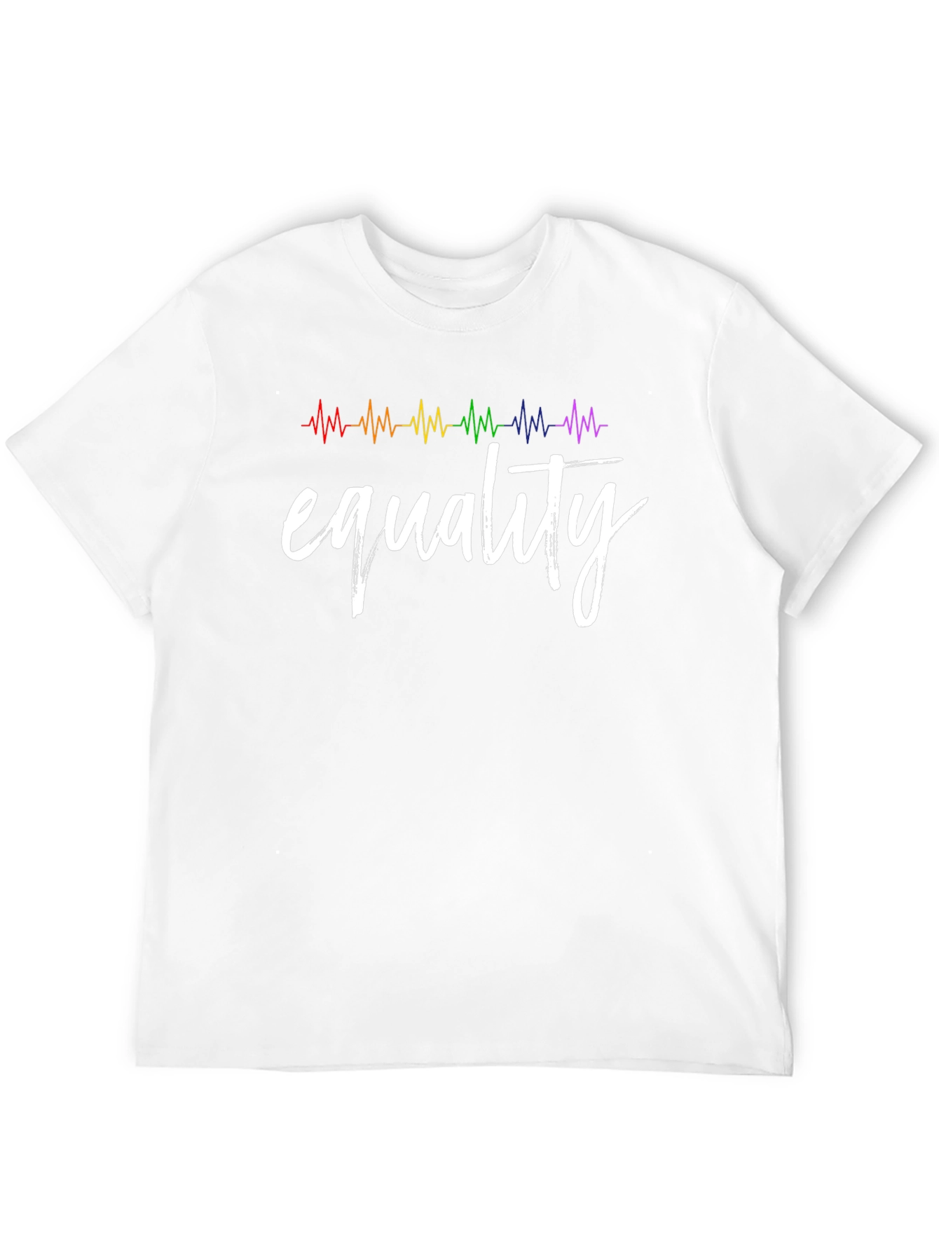 Equality Rainbow Heartbeat T-Shirt