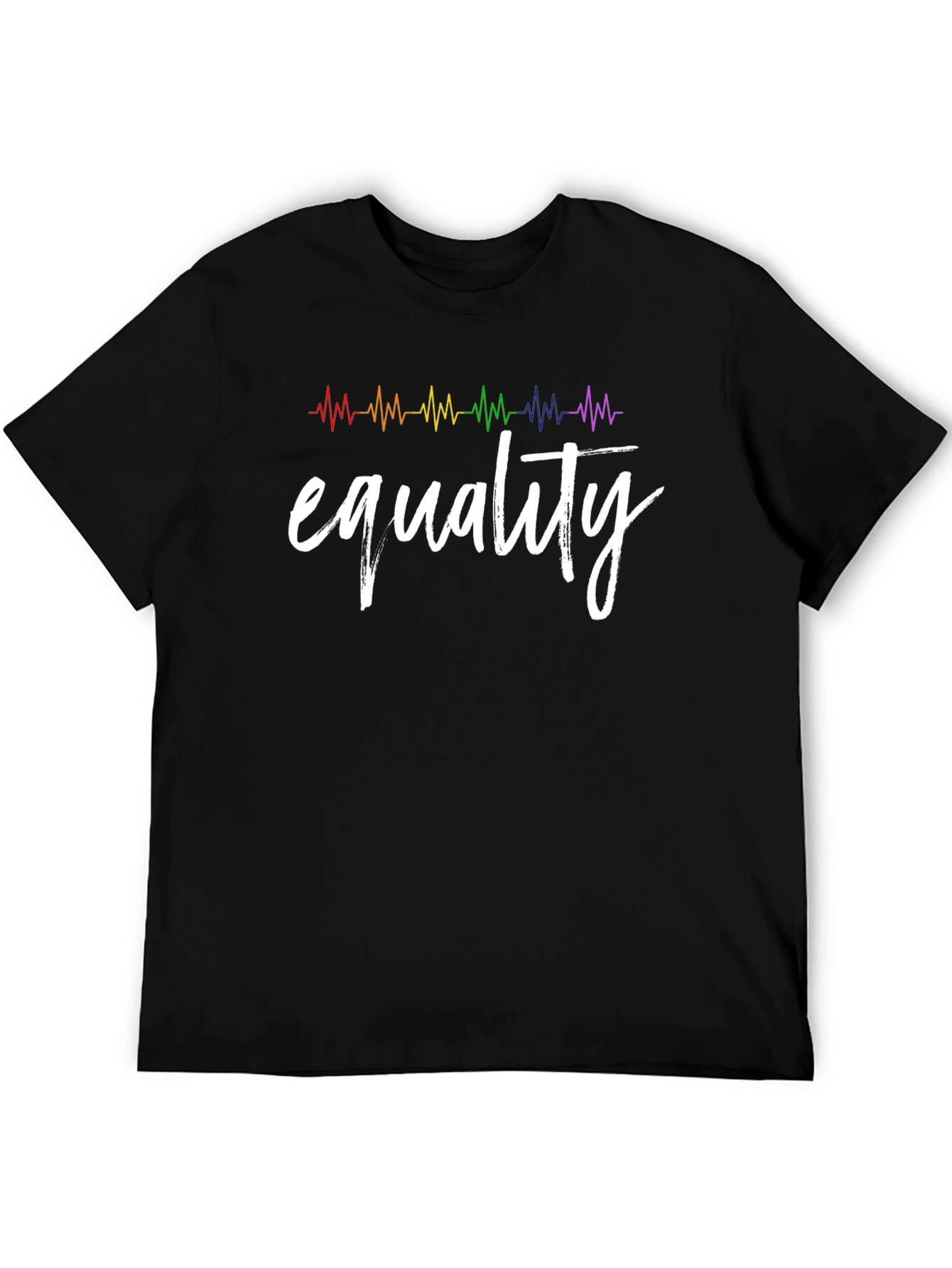 Equality Rainbow Heartbeat T-Shirt