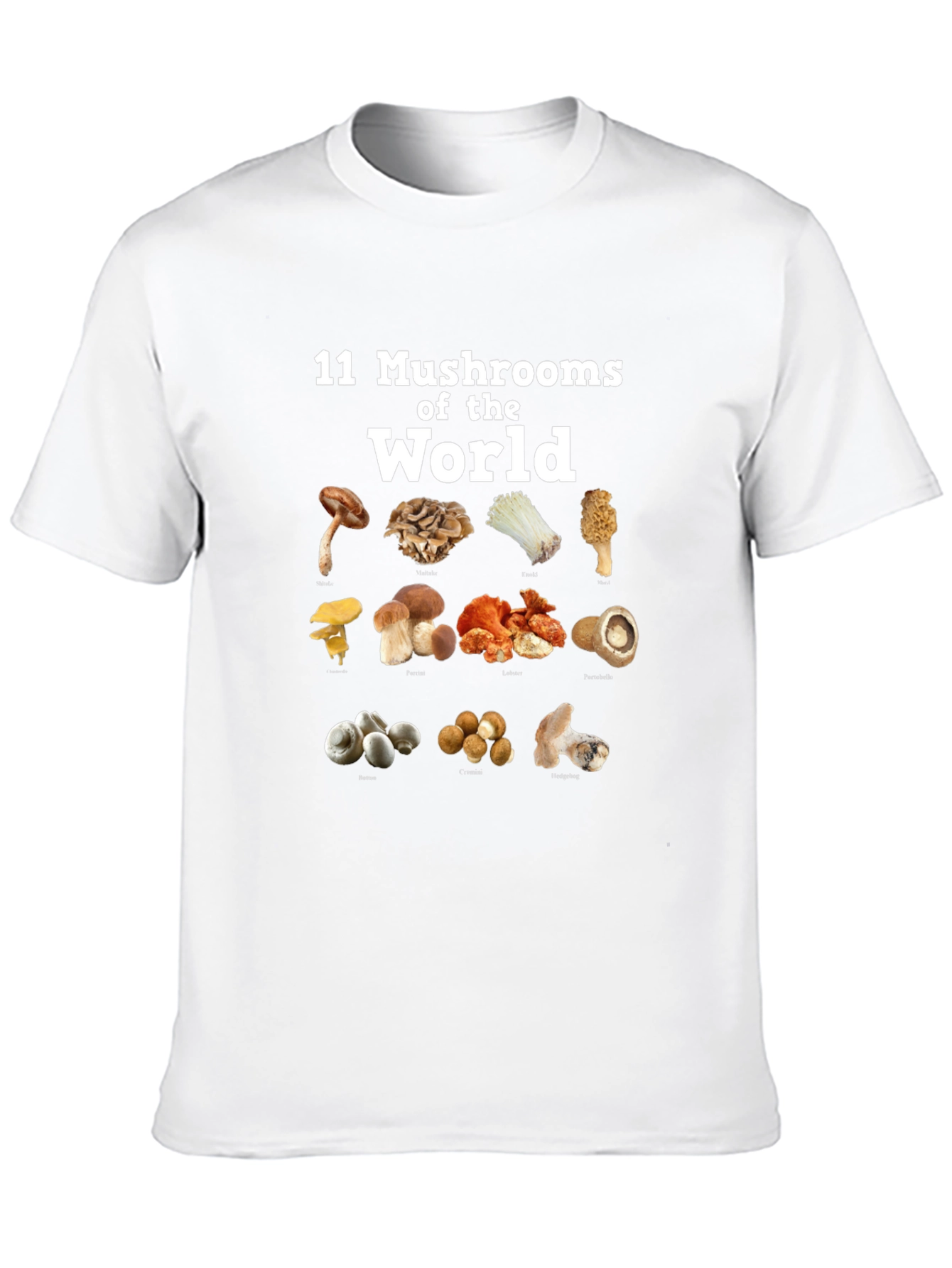 11 Mushrooms of the World T-Shirt
