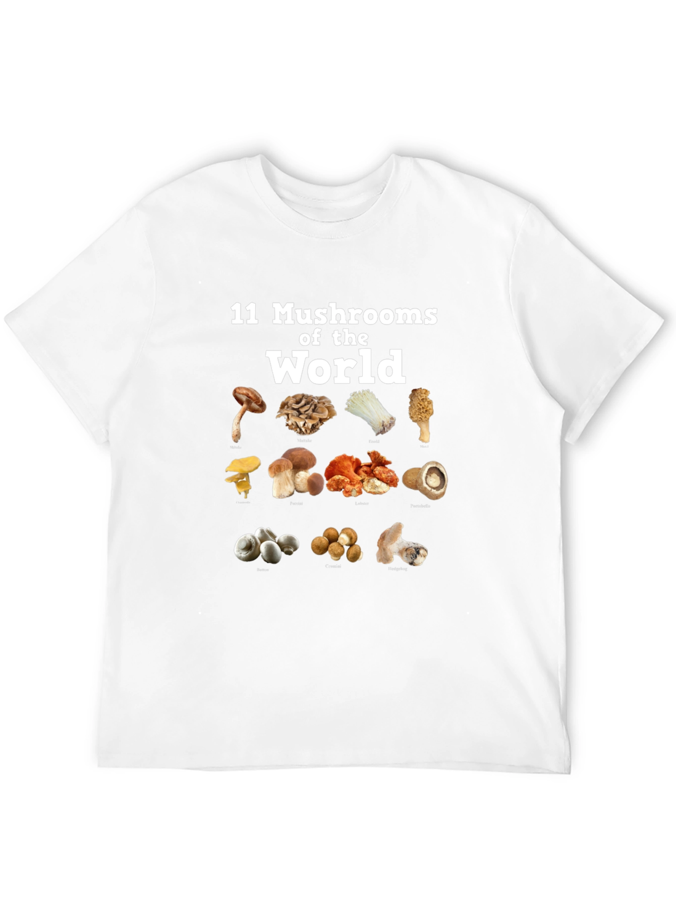 11 Mushrooms of the World T-Shirt