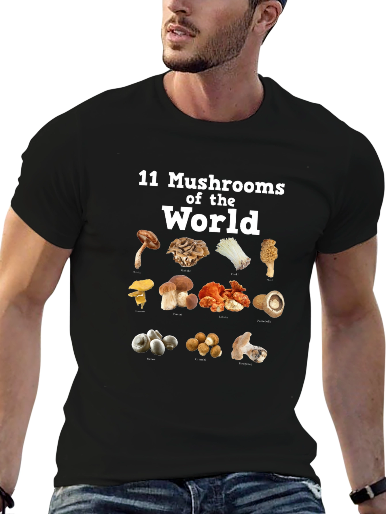 11 Mushrooms of the World T-Shirt