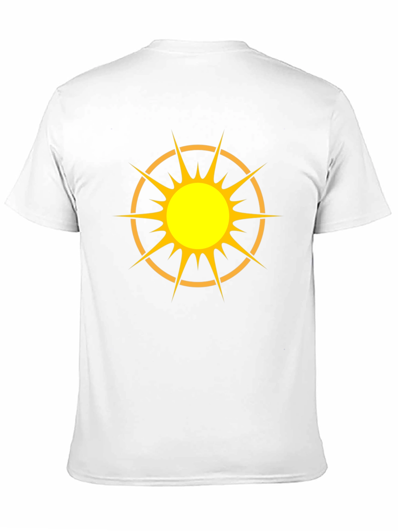Radiant Sun Graphic Tee - Black Cotton T-Shirt