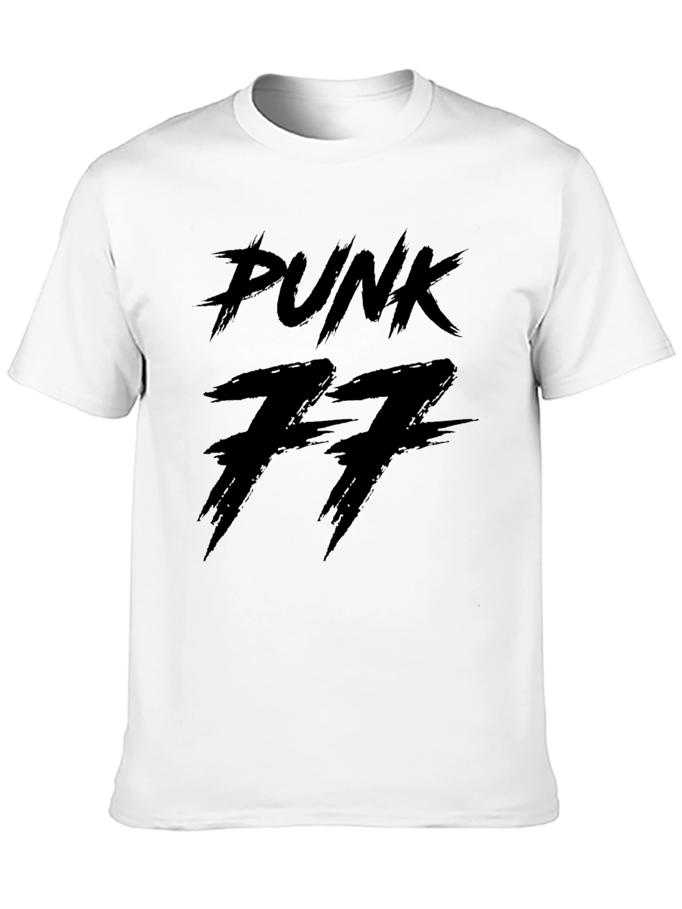 Punk Style Black T-Shirt