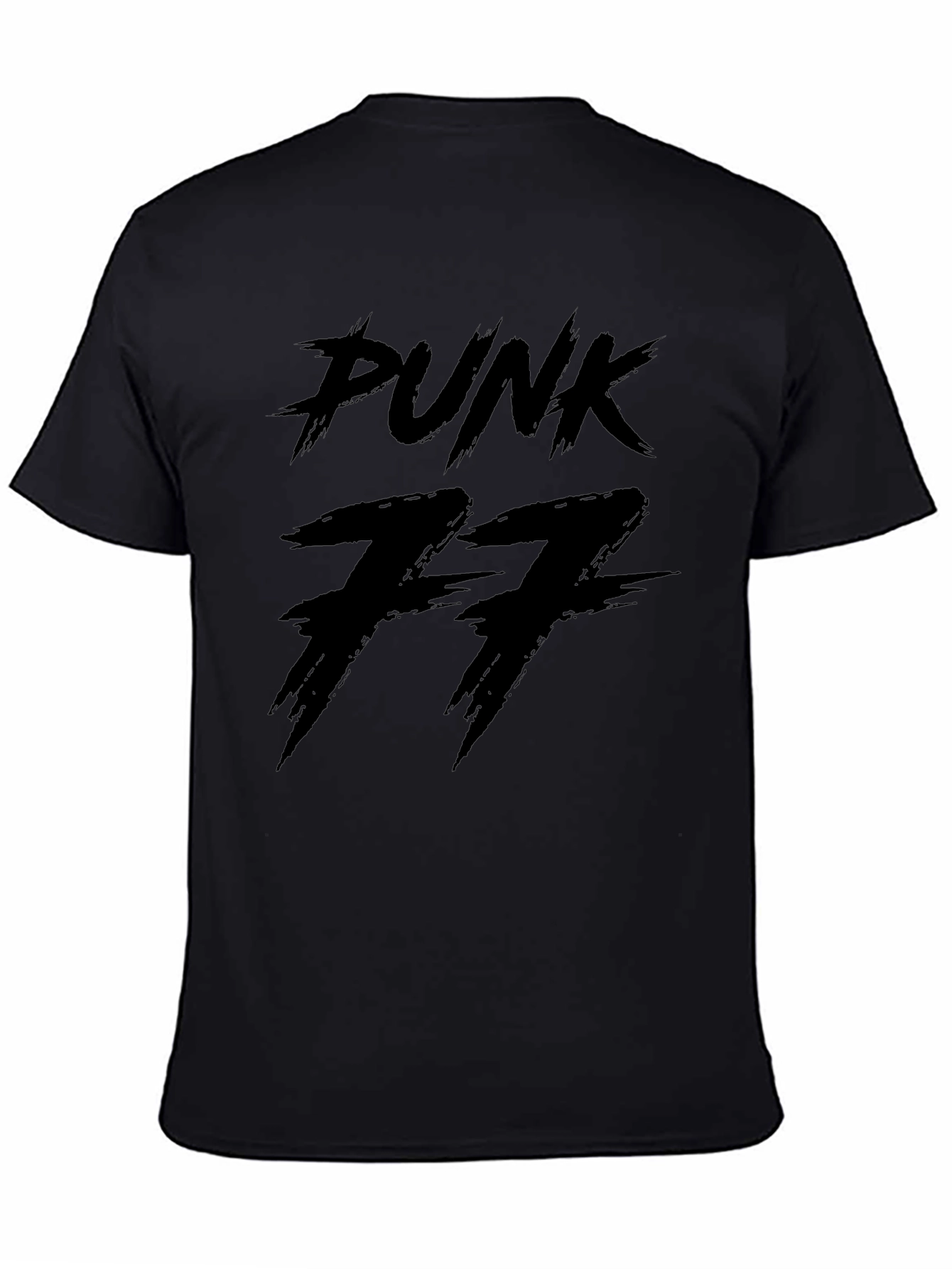 Punk Style Black T-Shirt