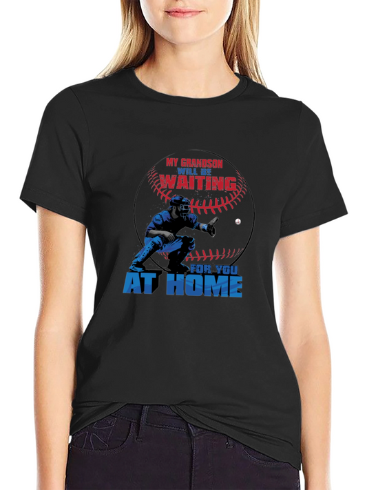 Grandson Baseball Catcher Graphic T-Shirt