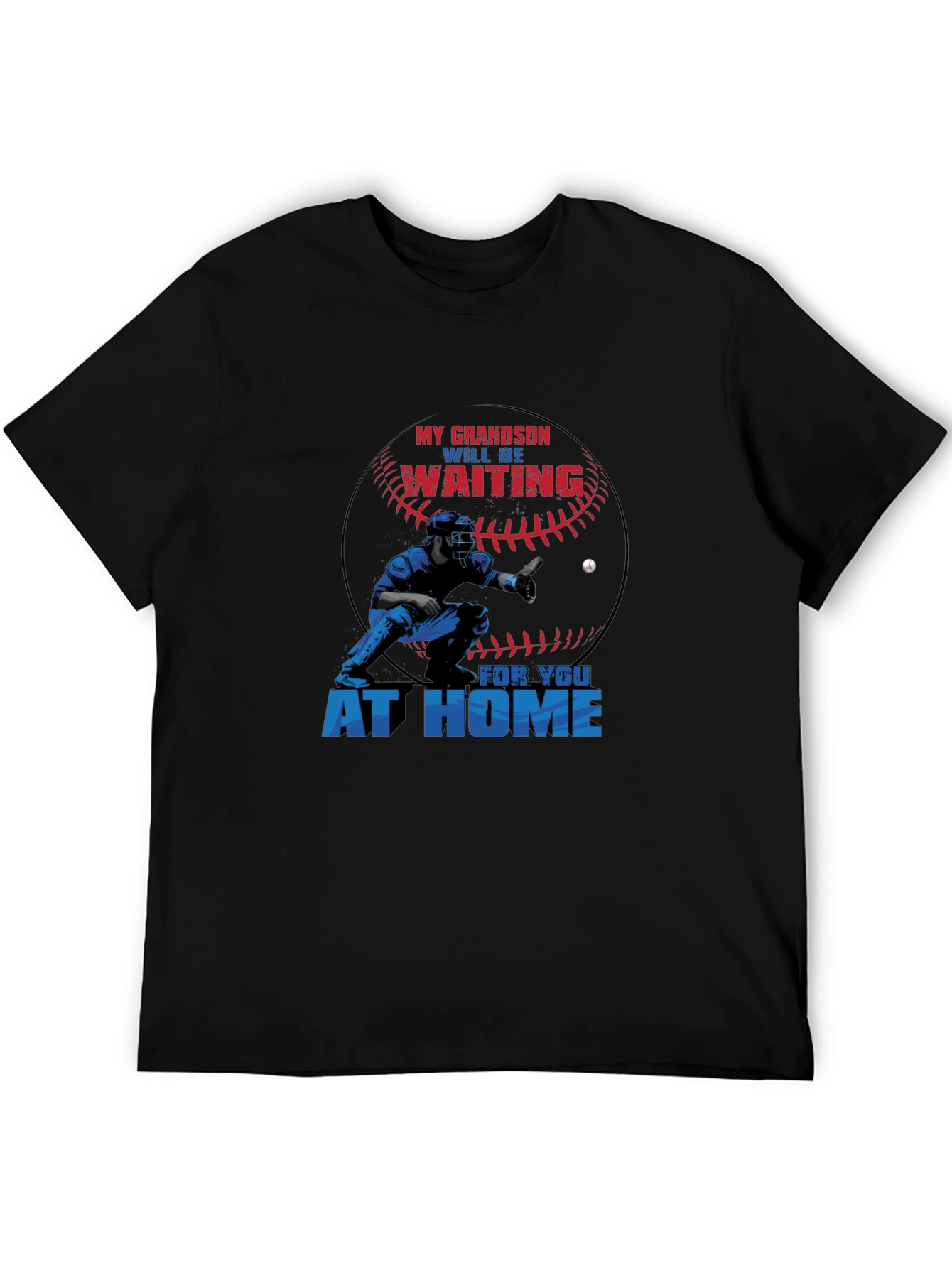 Grandson Baseball Catcher Graphic T-Shirt