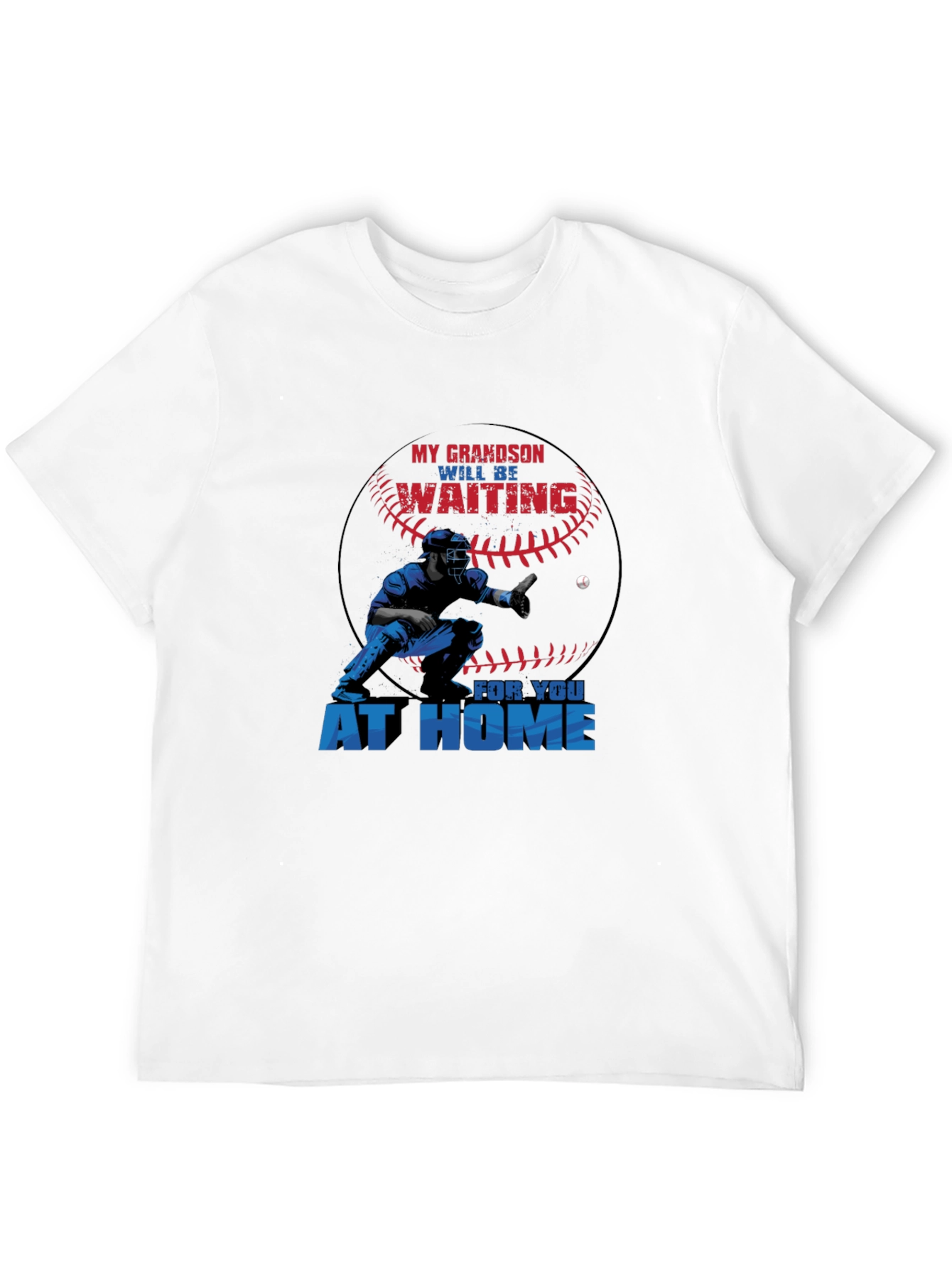 Grandson Baseball Catcher Graphic T-Shirt