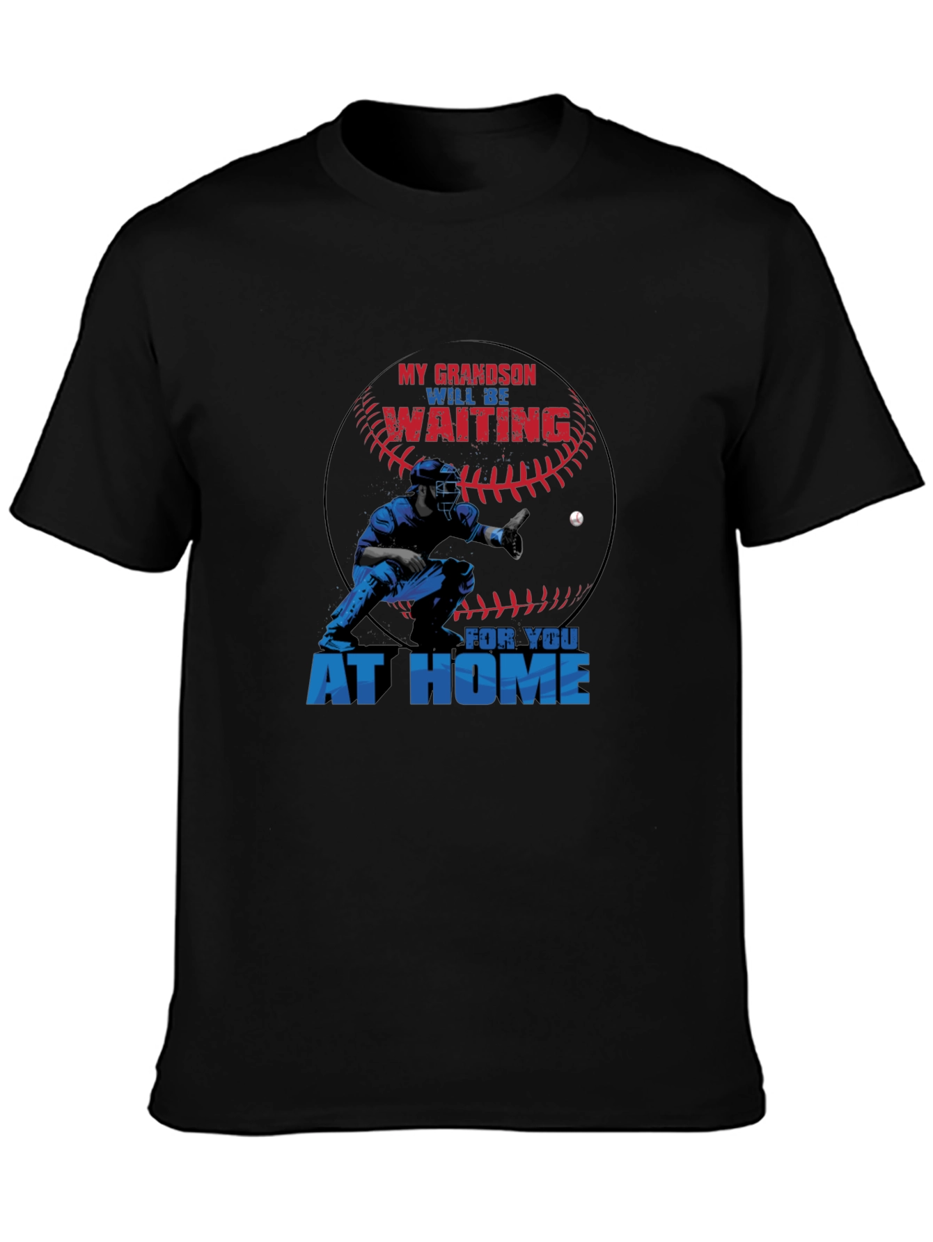 Grandson Baseball Catcher Graphic T-Shirt