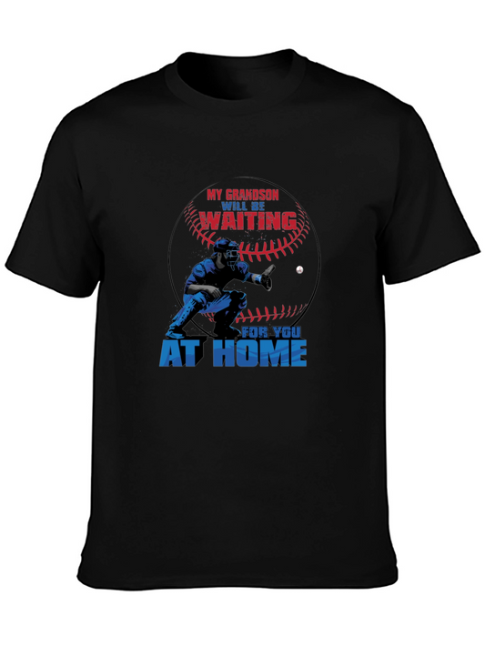 Grandson Baseball Catcher Graphic T-Shirt