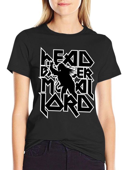 Headbanger Metal Lord Black T-Shirt