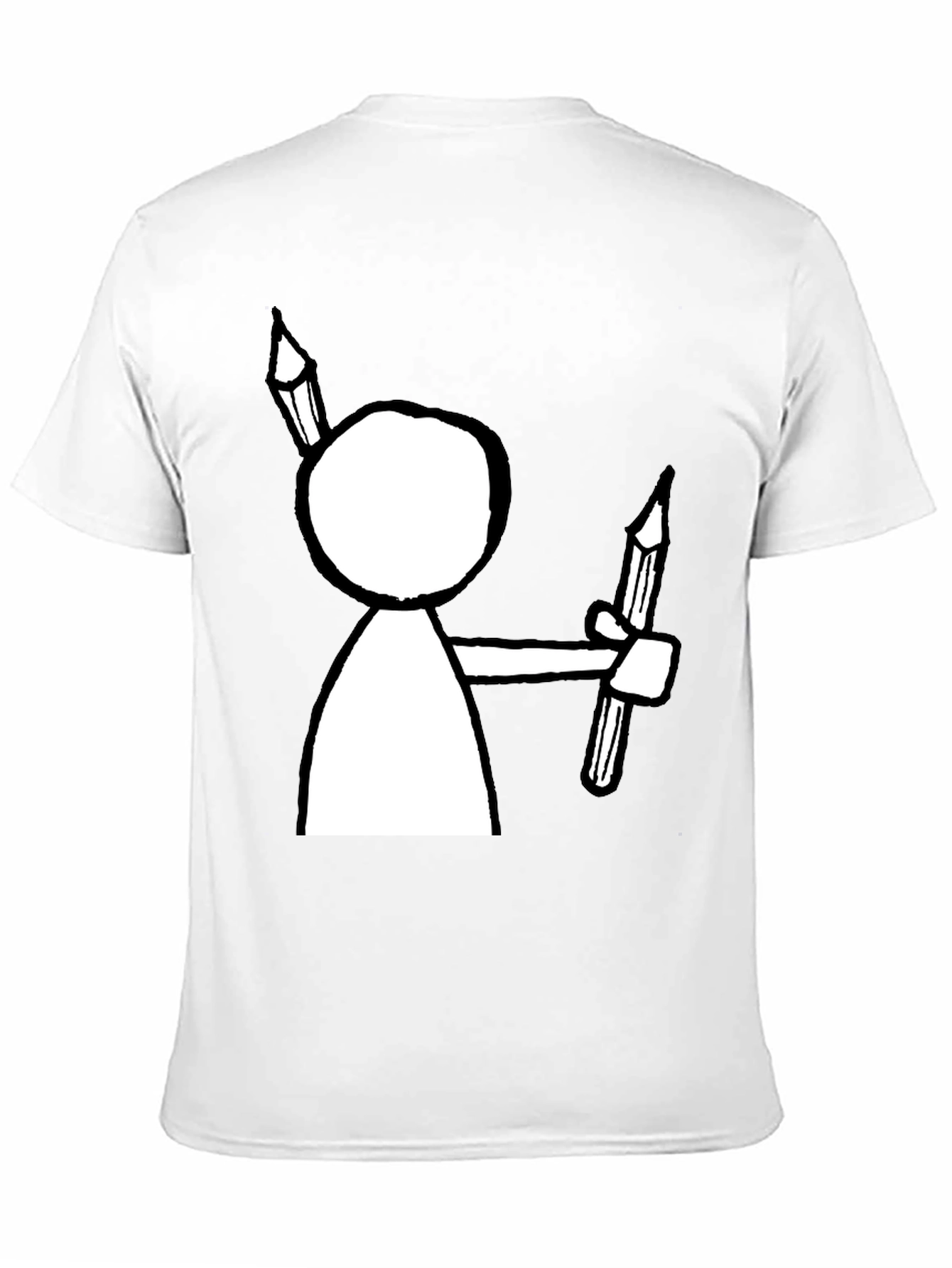 Artist Stick Figure T-Shirt - Funny Drawing Tee