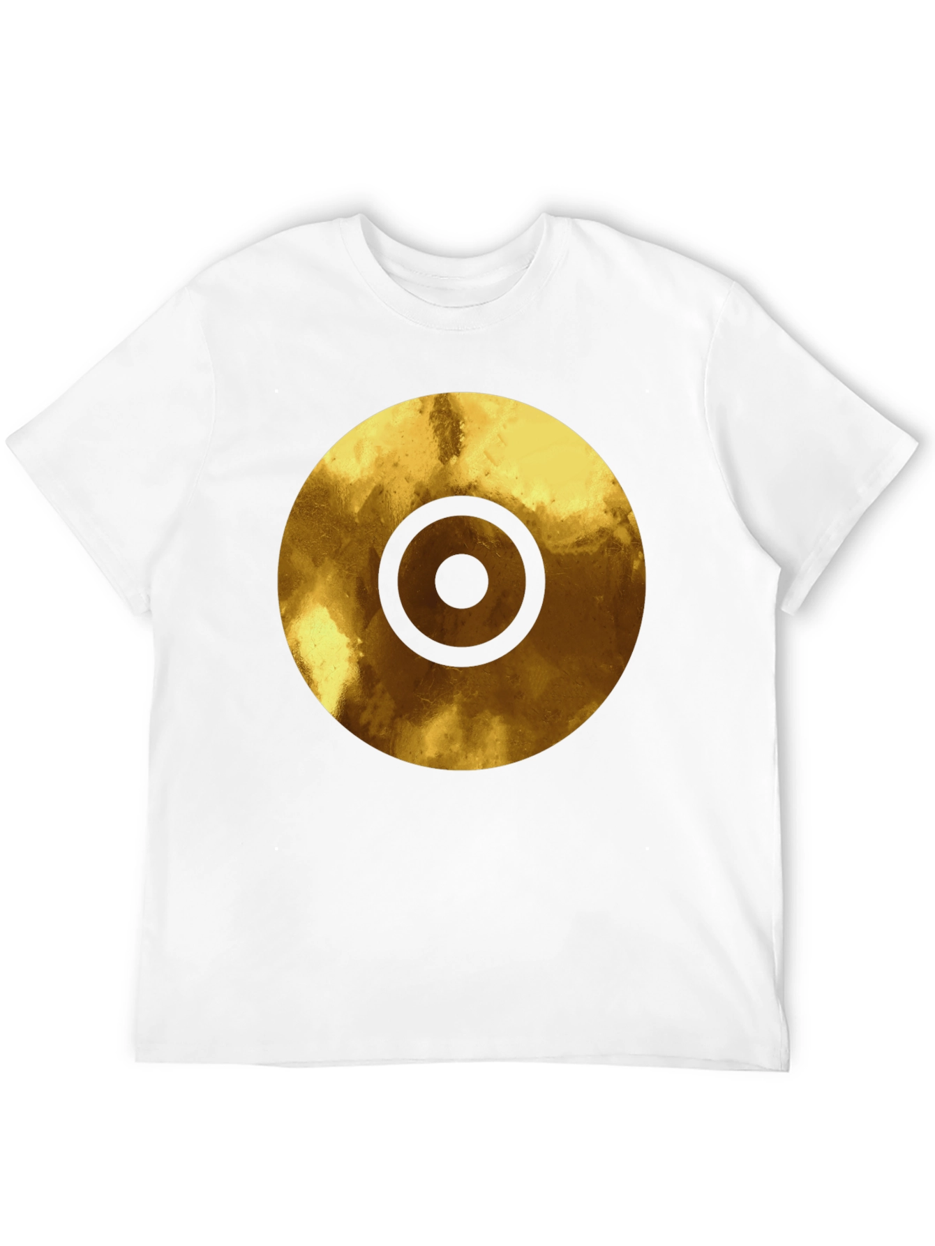 Golden Target Graphic Black T-Shirt