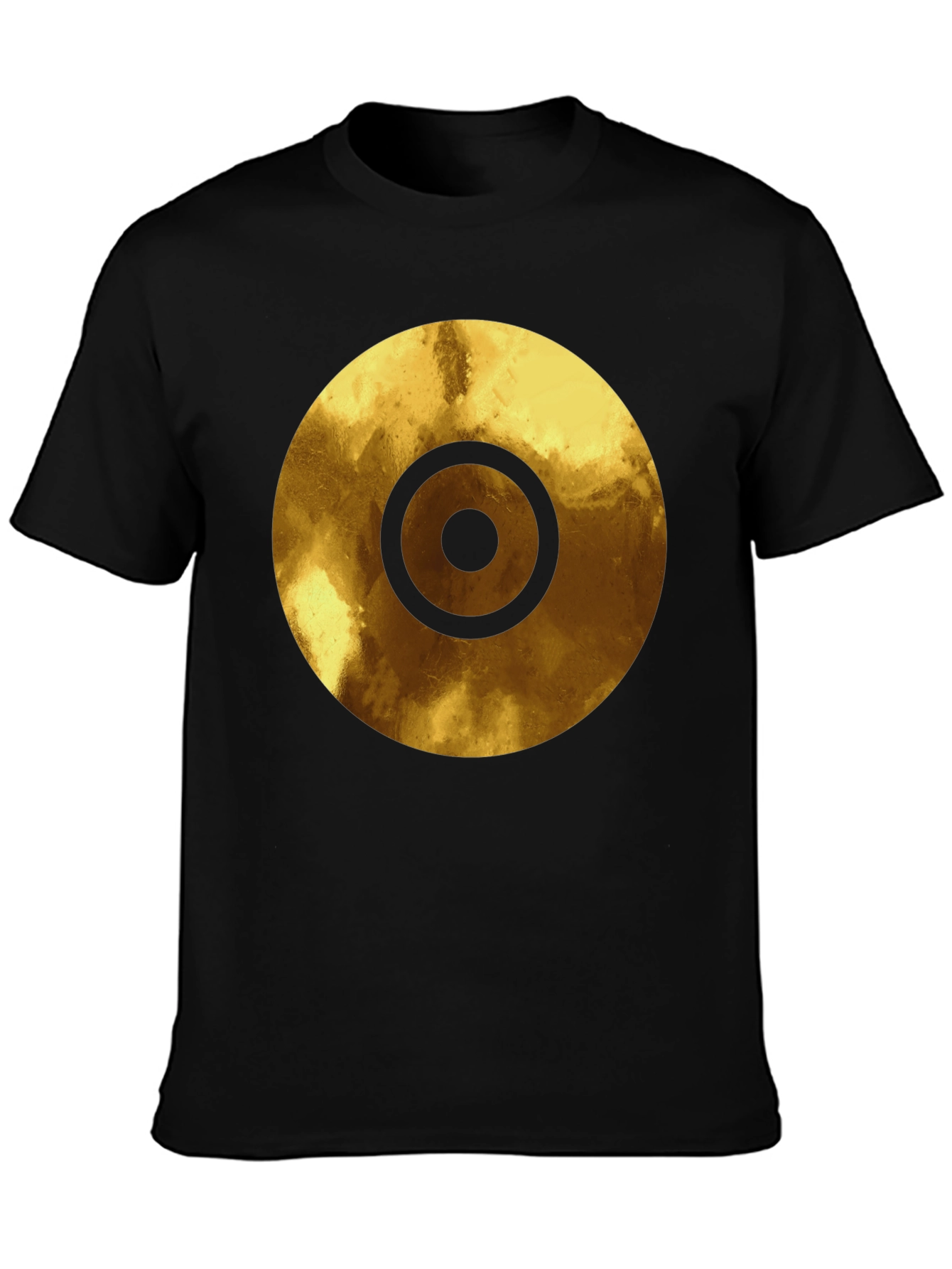 Golden Target Graphic Black T-Shirt