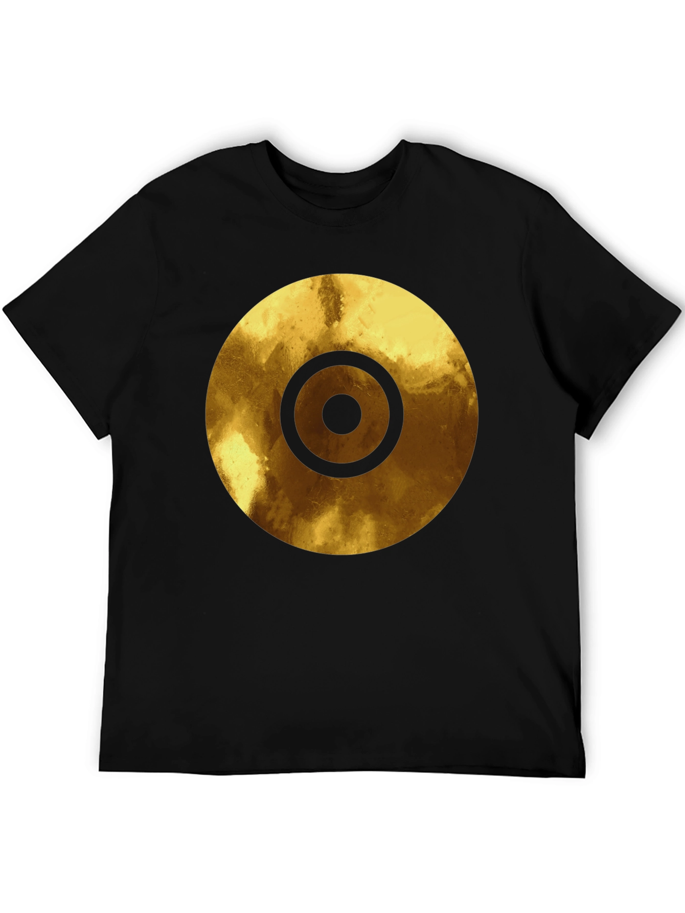 Golden Target Graphic Black T-Shirt