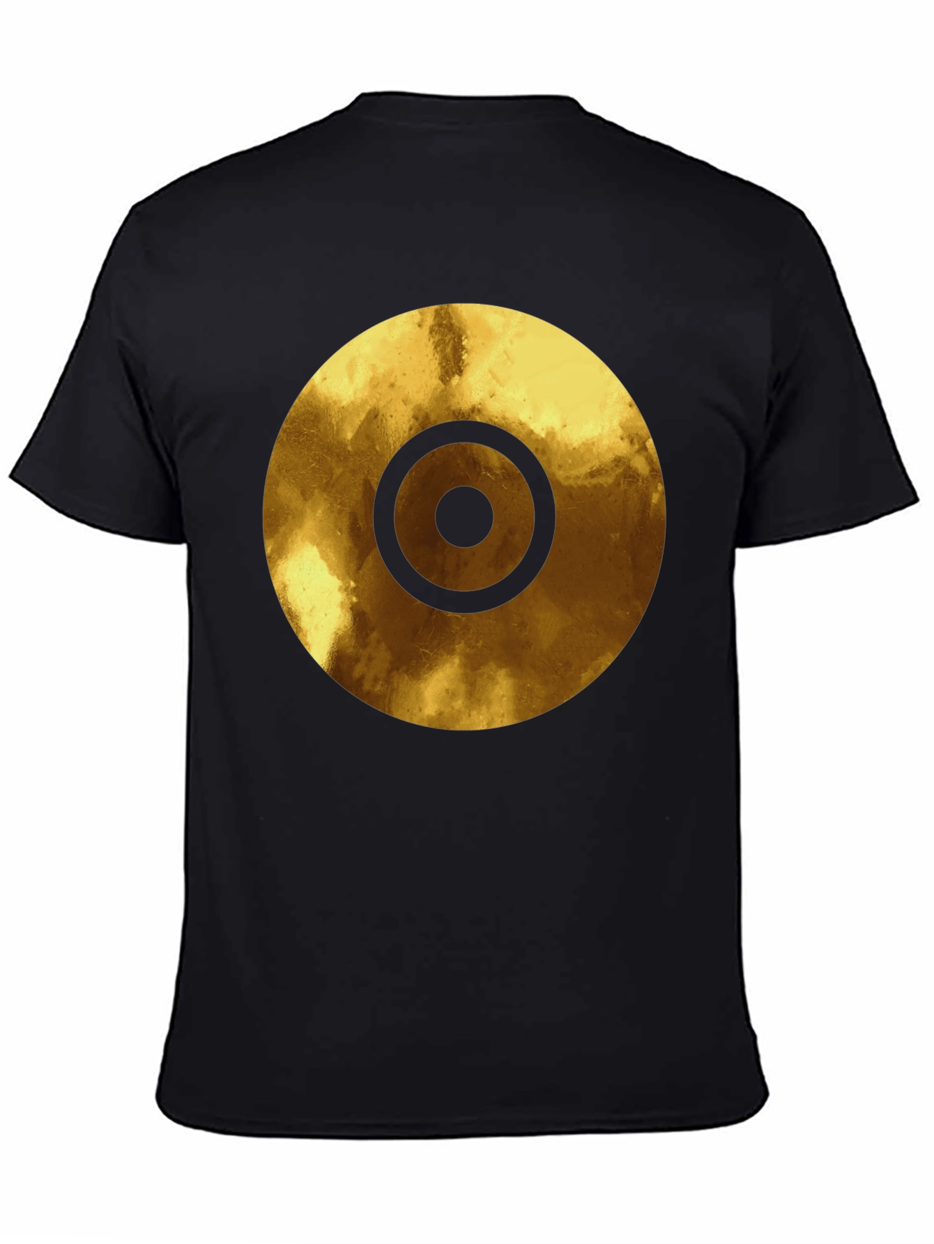 Golden Target Graphic Black T-Shirt