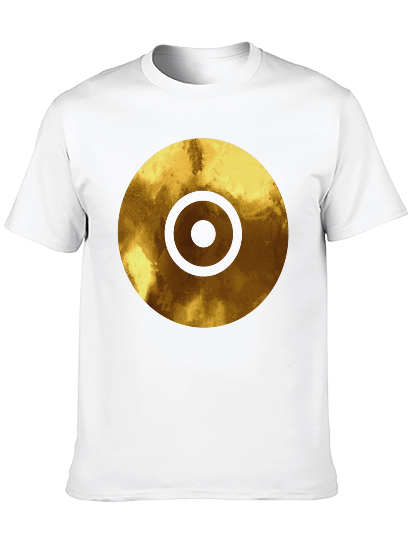 Golden Target Graphic Black T-Shirt
