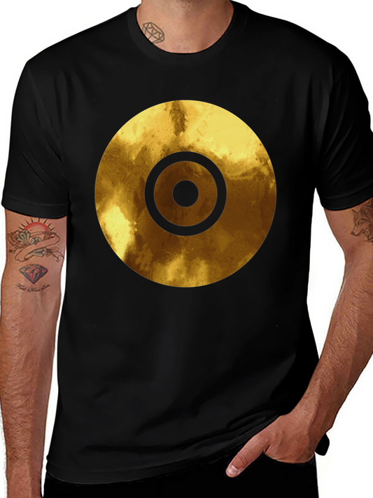 Golden Target Graphic Black T-Shirt