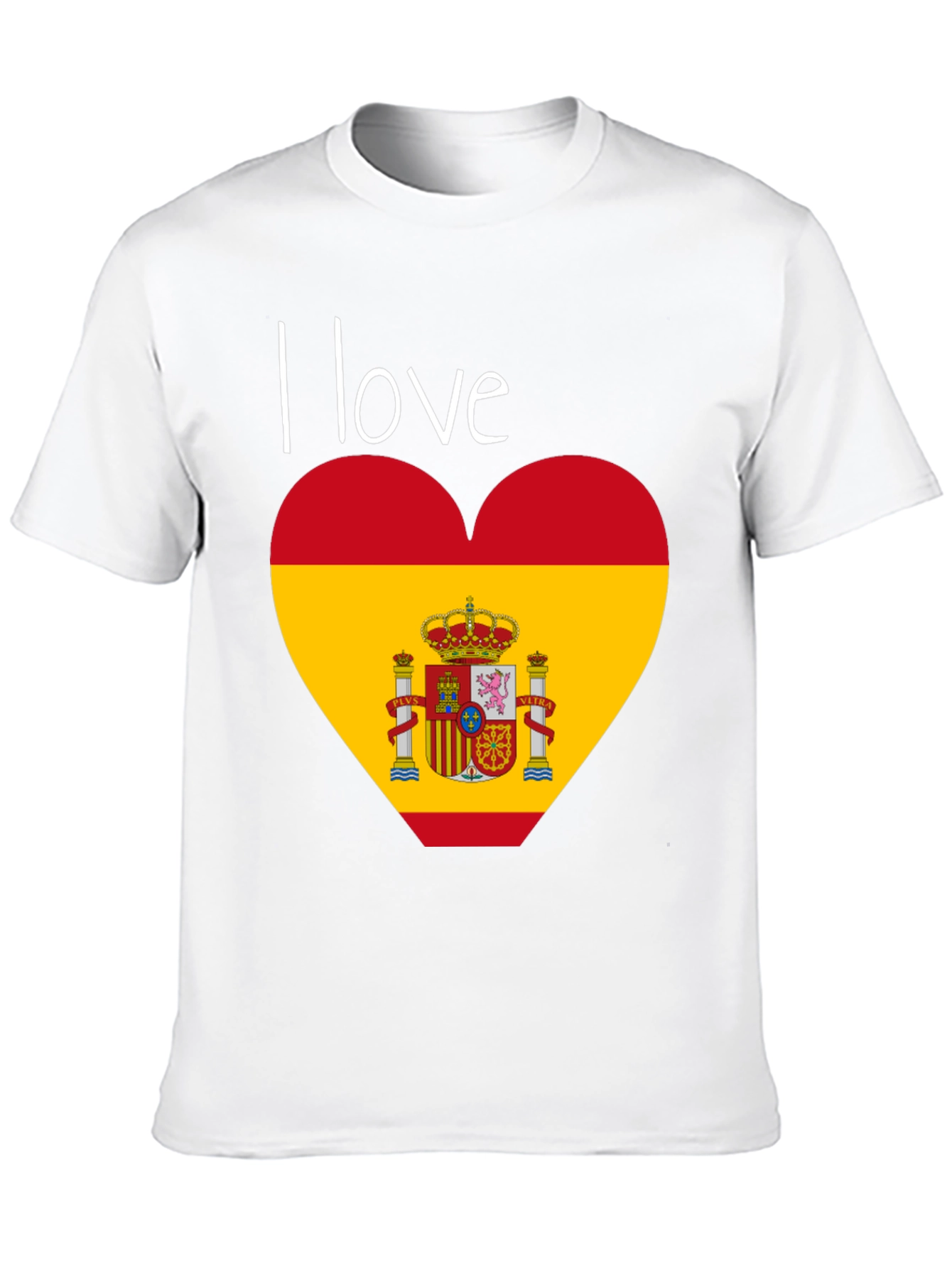 I Love Spain T-Shirt - Black Cotton Tee