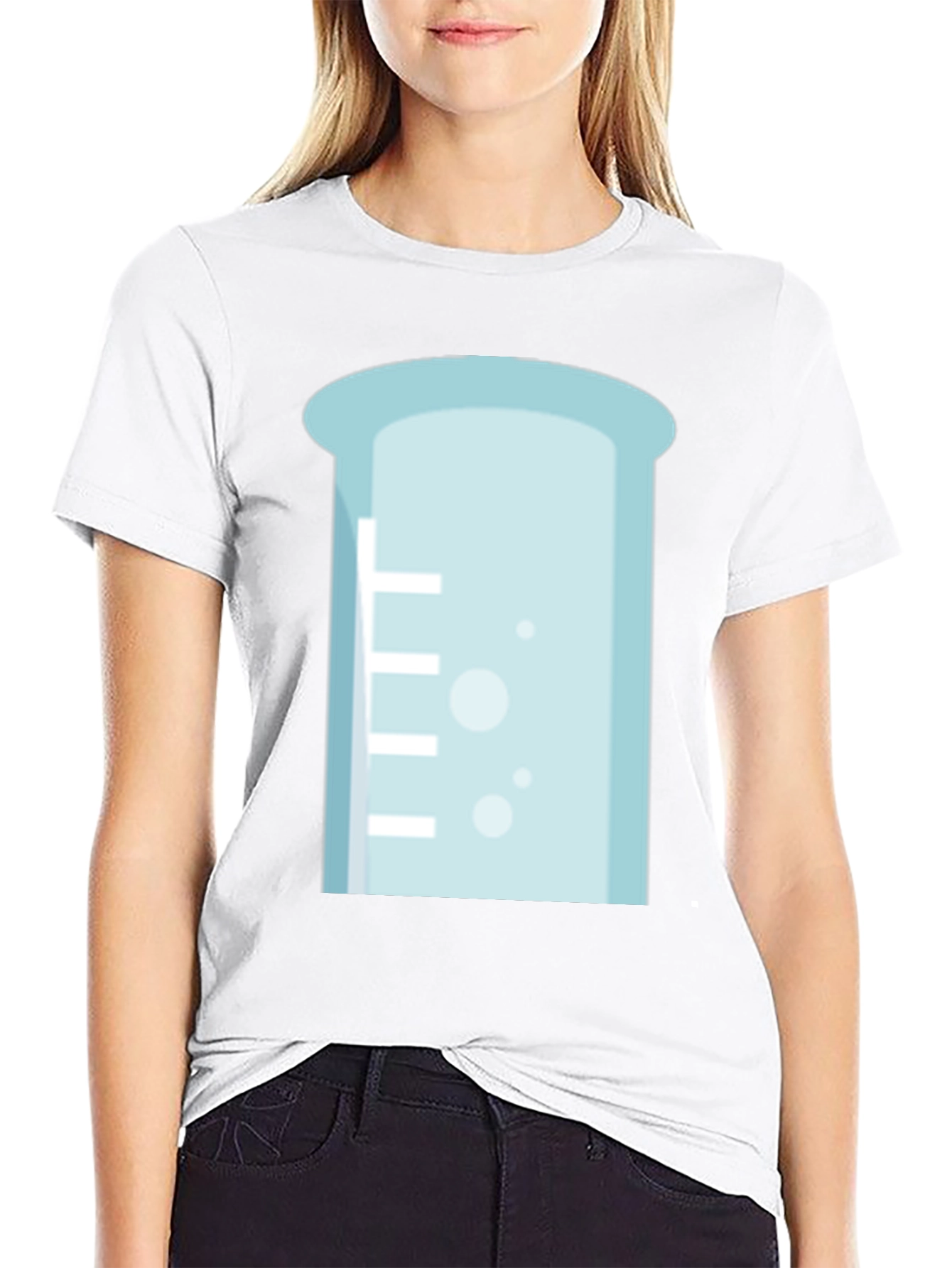 Science Beaker T-Shirt - Black Chemistry Tee