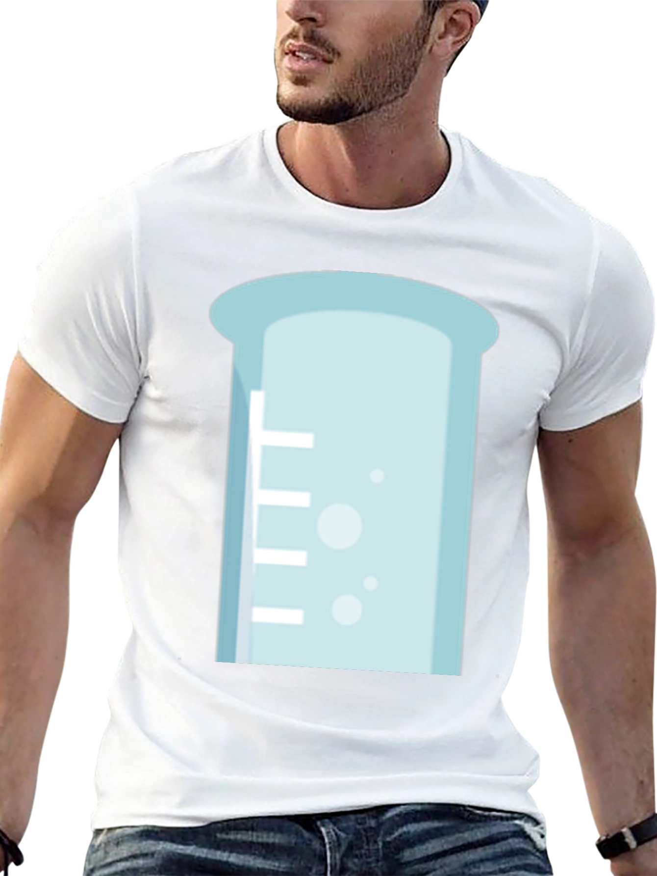 Science Beaker T-Shirt - Black Chemistry Tee