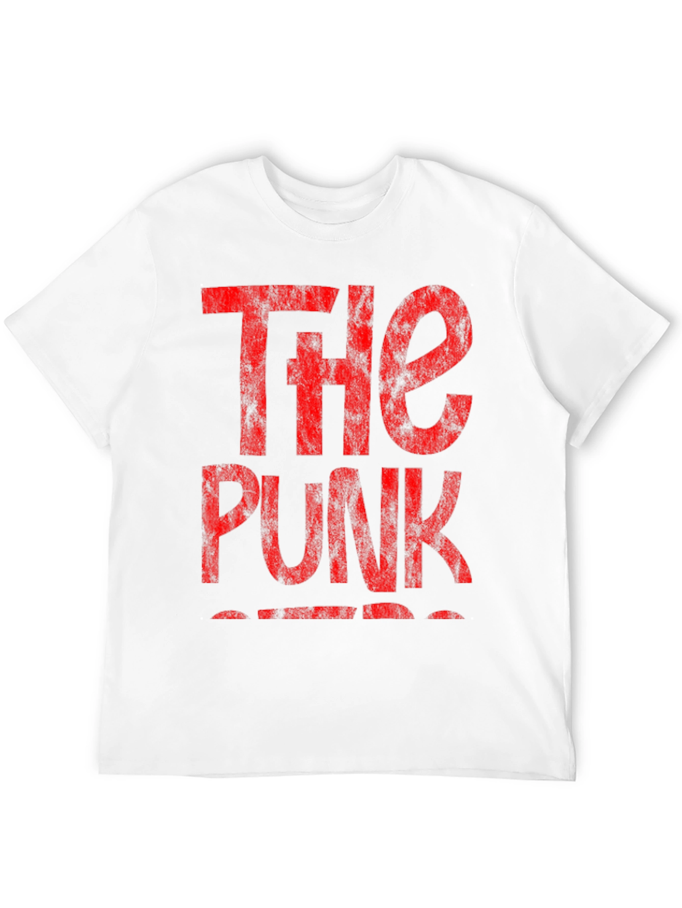 The Punk T-Shirt - Distressed Red Print