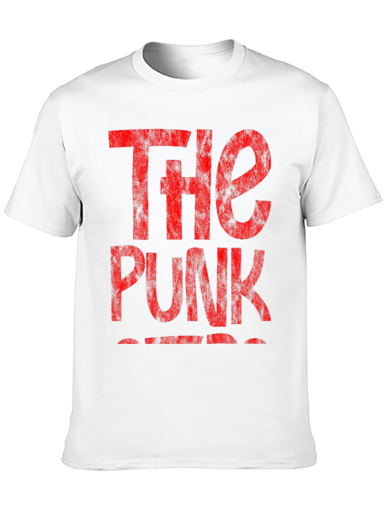 The Punk T-Shirt - Distressed Red Print