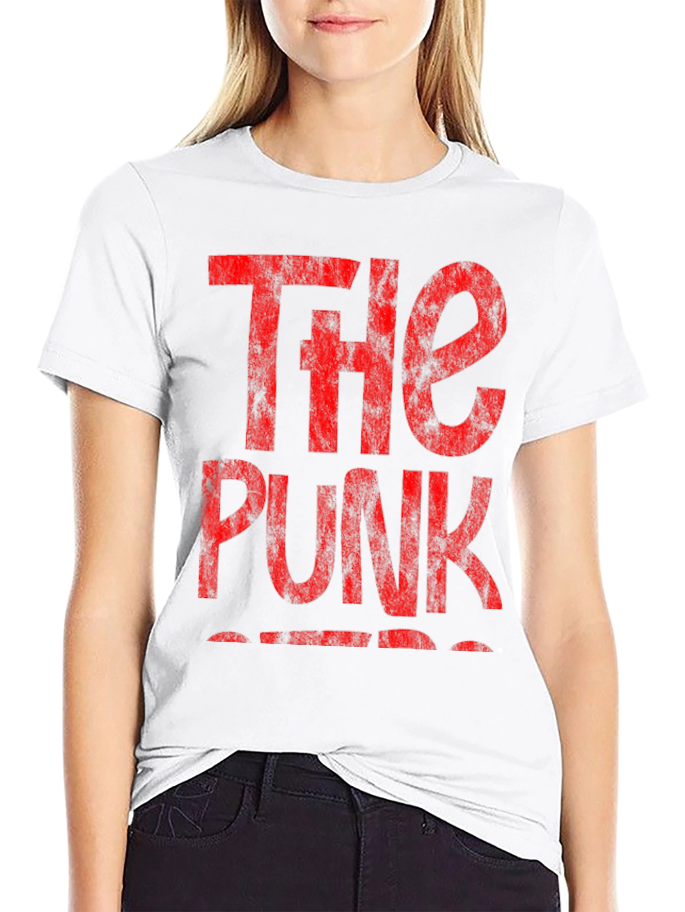The Punk T-Shirt - Distressed Red Print