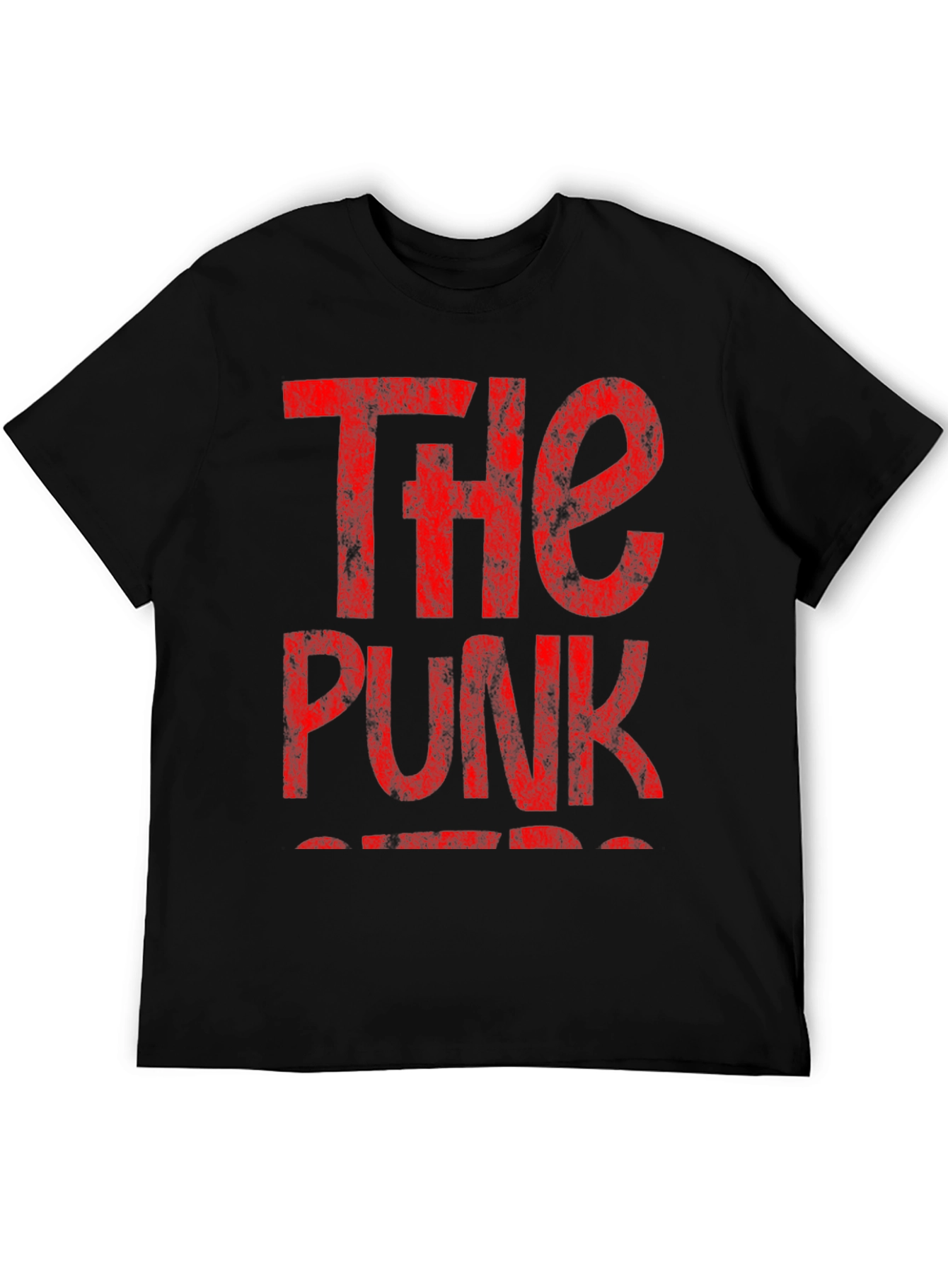 The Punk T-Shirt - Distressed Red Print