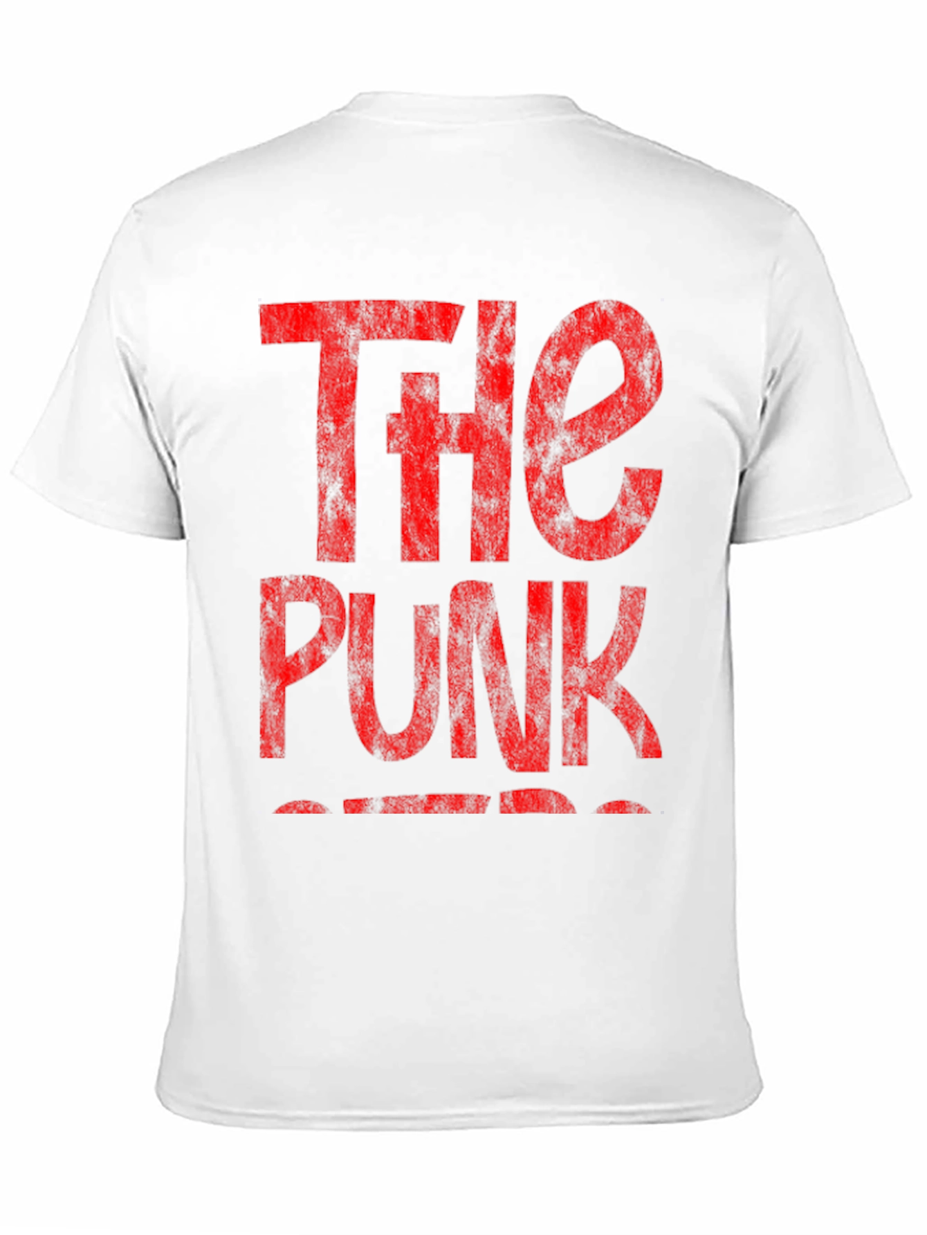 The Punk T-Shirt - Distressed Red Print