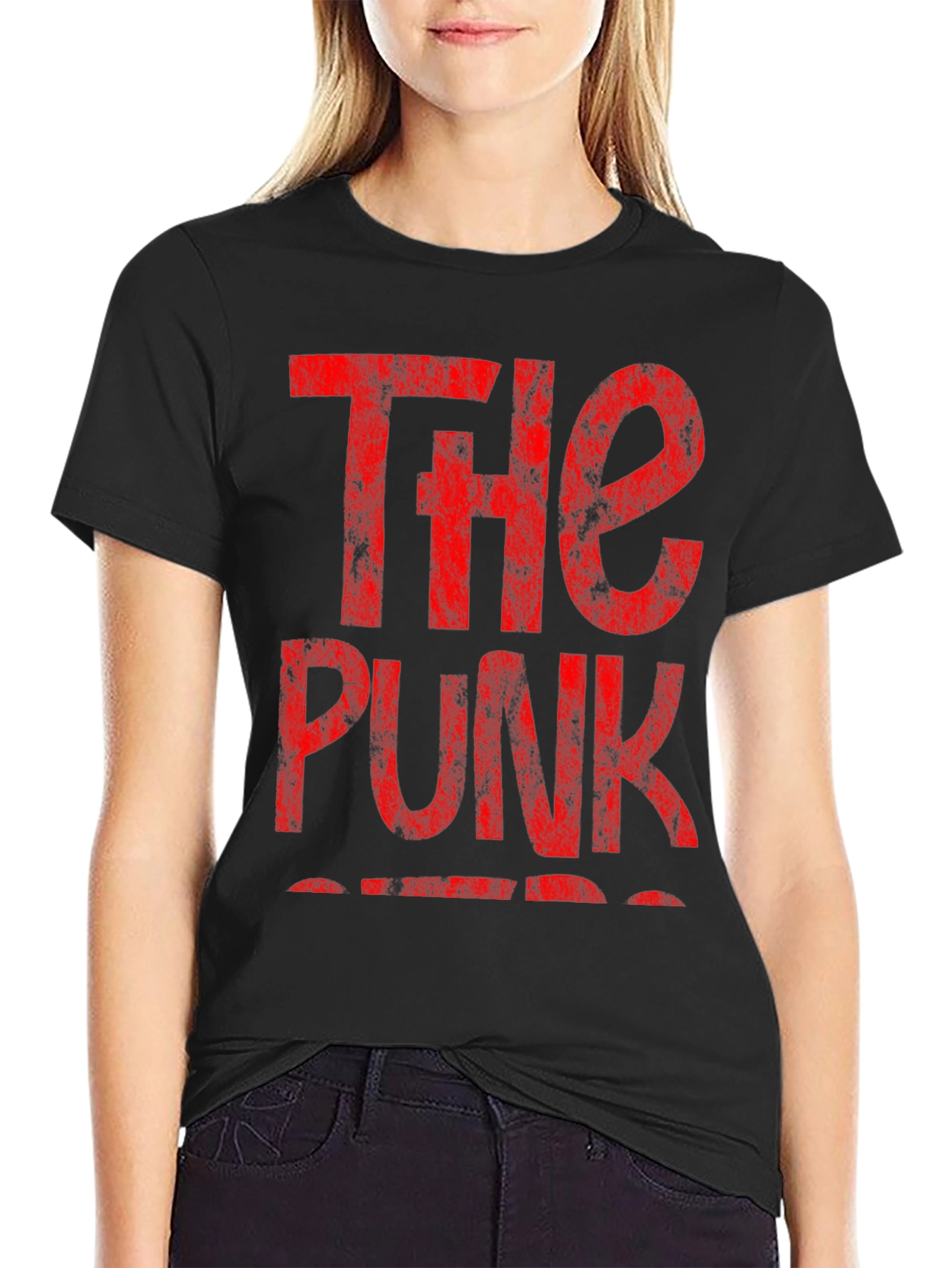 The Punk T-Shirt - Distressed Red Print