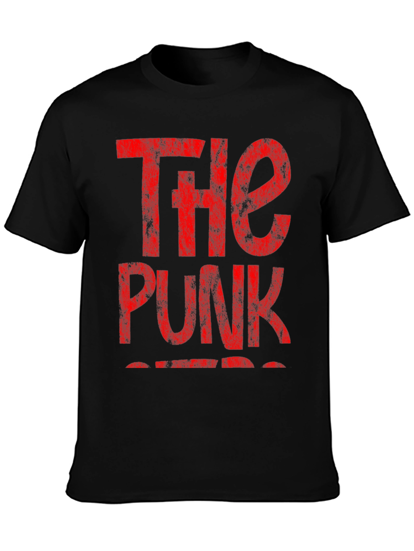 The Punk T-Shirt - Distressed Red Print