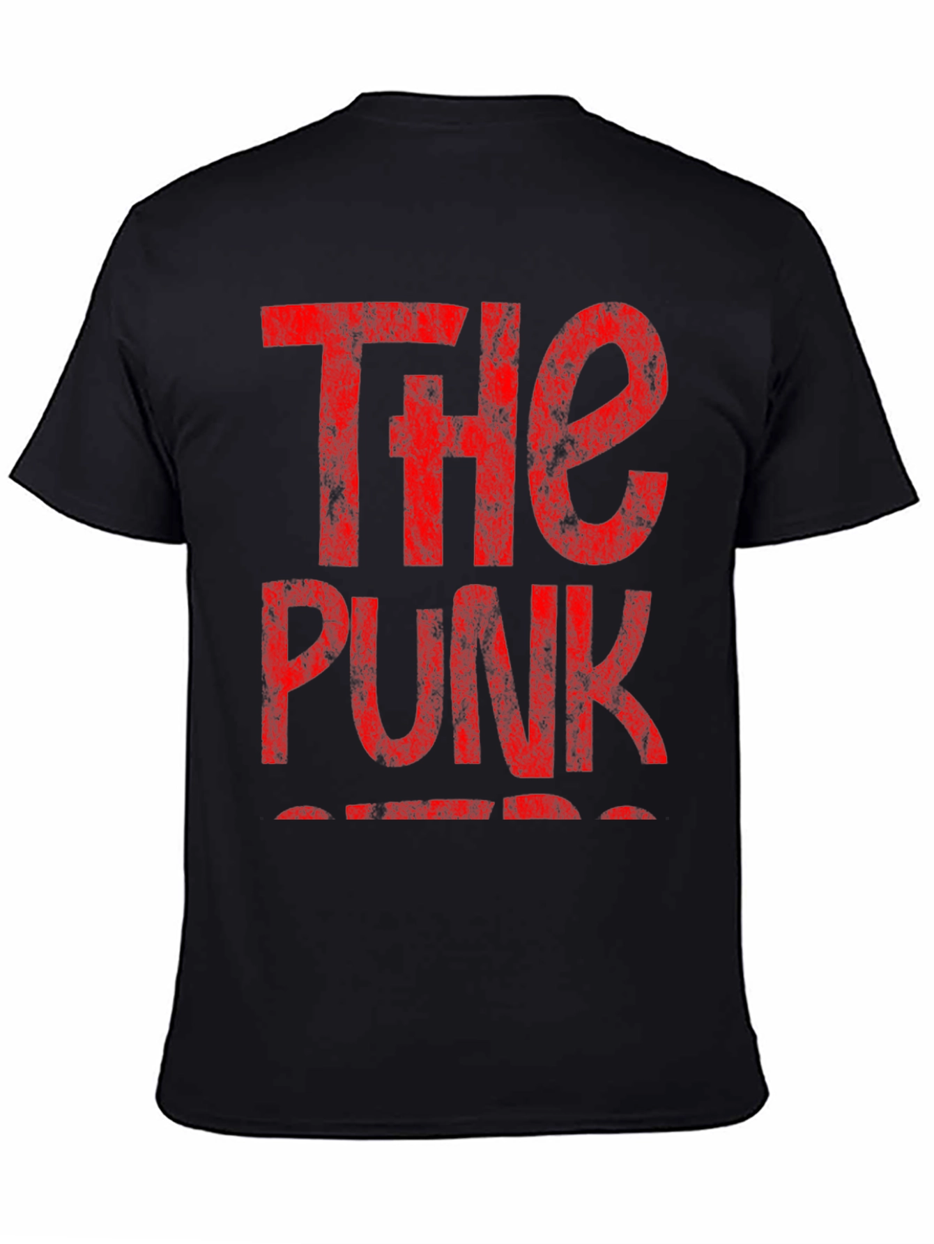 The Punk T-Shirt - Distressed Red Print