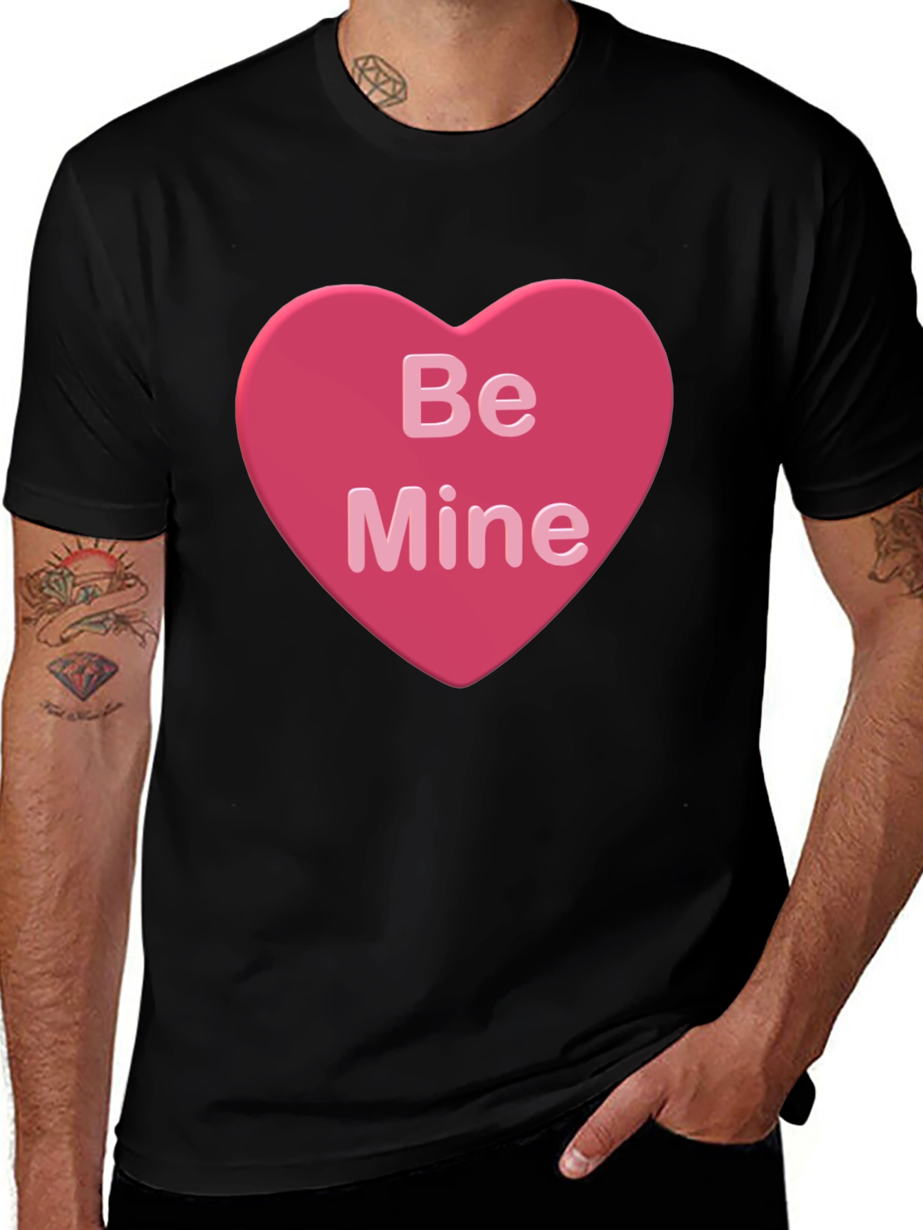 Be Mine Heart Valentines Day T-Shirt