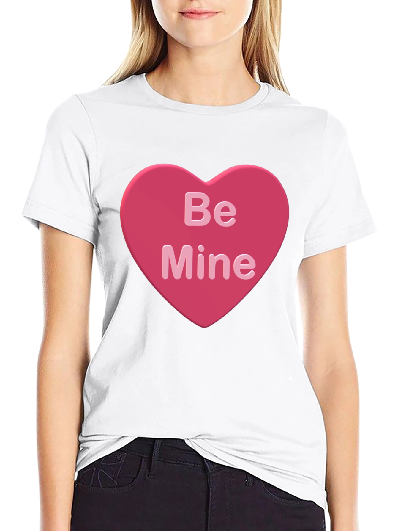 Be Mine Heart Valentines Day T-Shirt