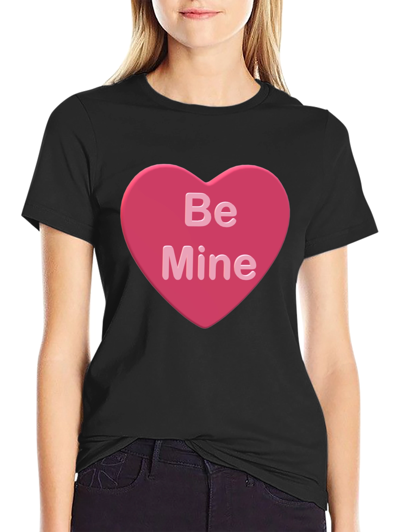 Be Mine Heart Valentines Day T-Shirt
