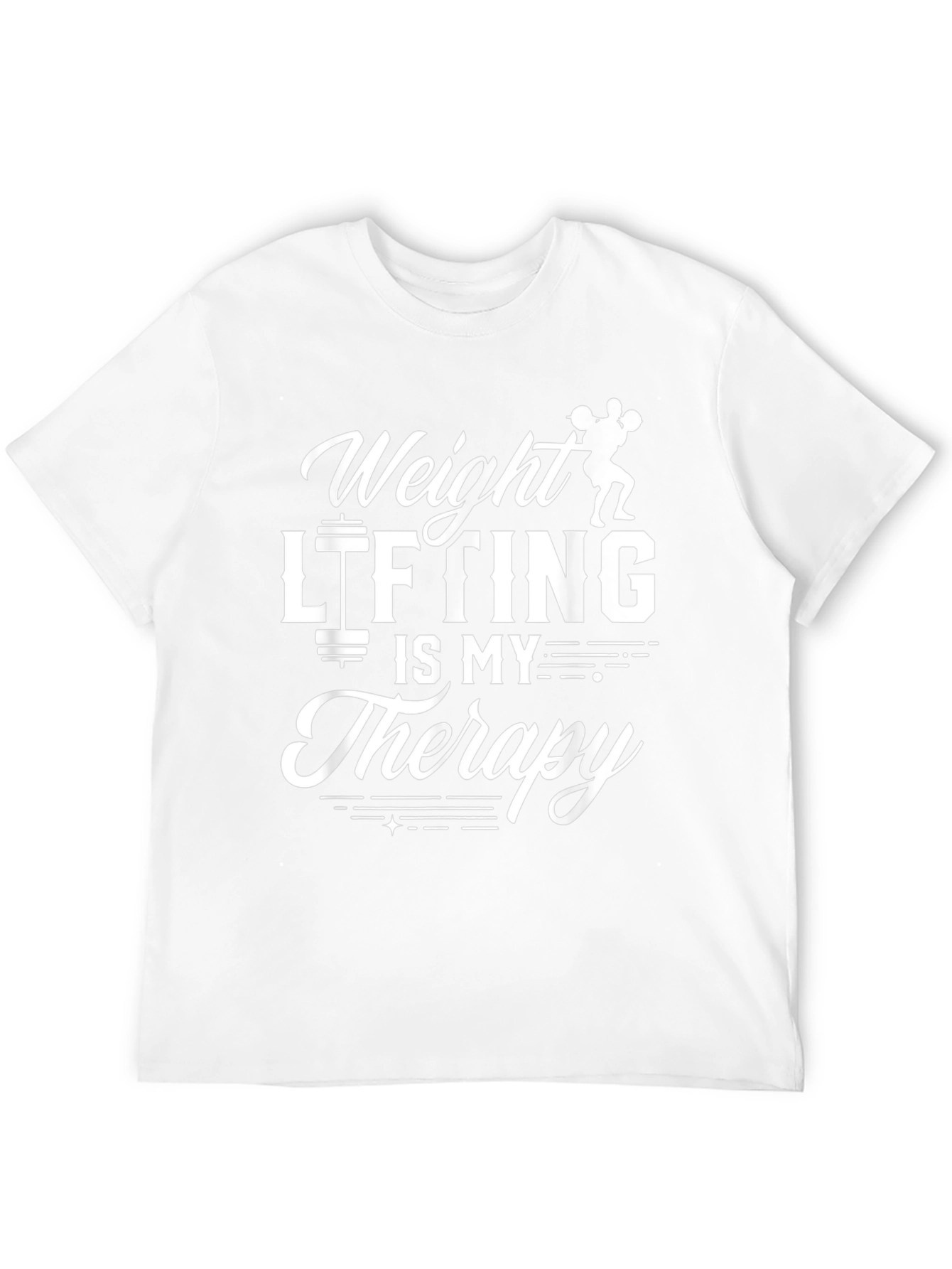 Weight Lifting is My Therapy Graphic T-Shirt