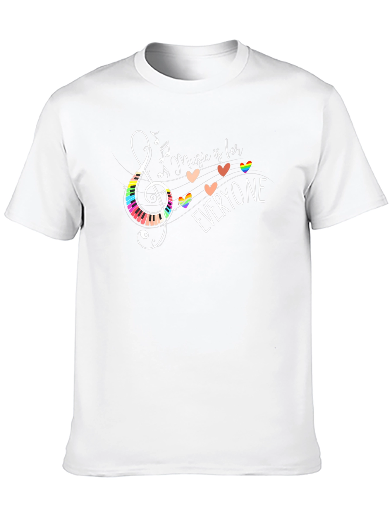 Music is for Everyone Graphic Tee - Black