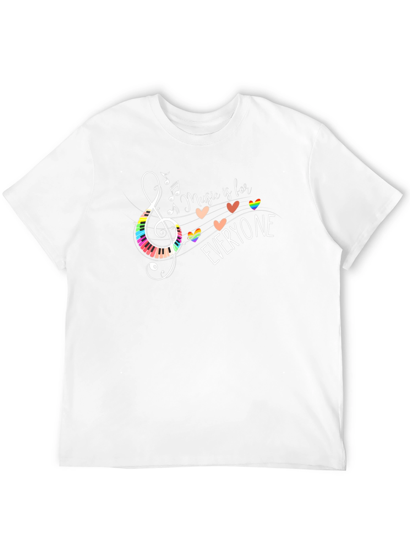 Music is for Everyone Graphic Tee - Black