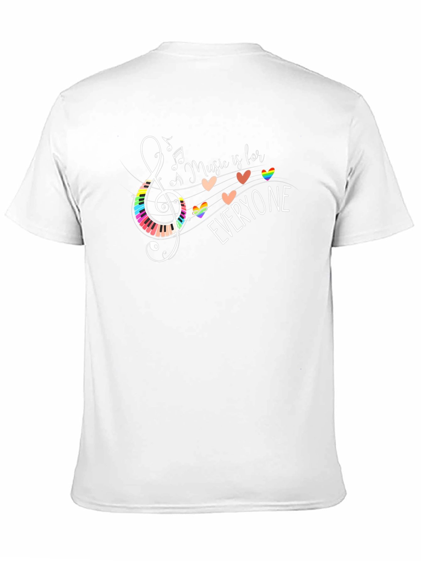 Music is for Everyone Graphic Tee - Black