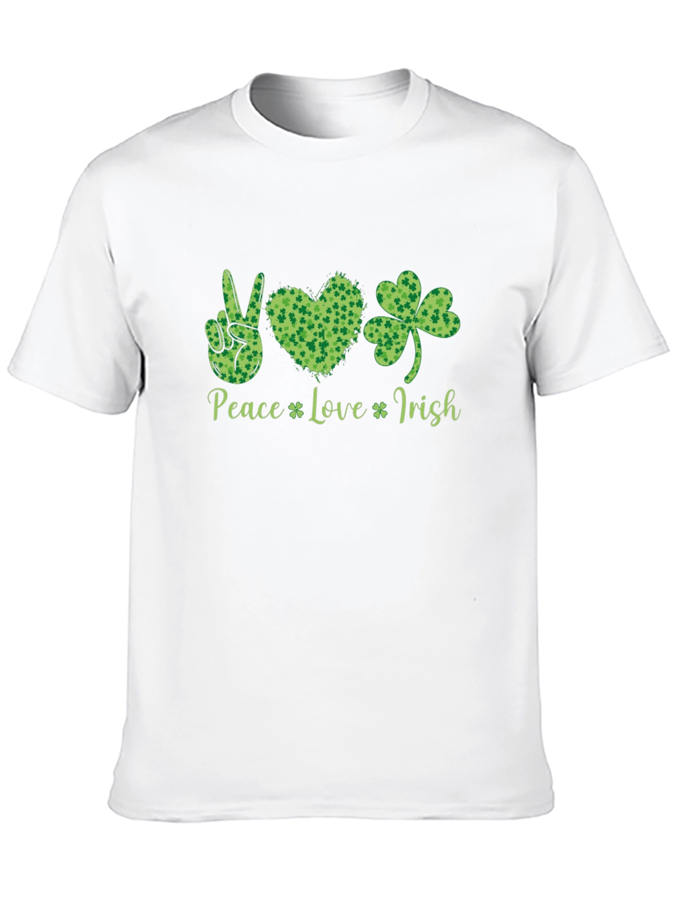Peace Love Irish Shamrock T-Shirt