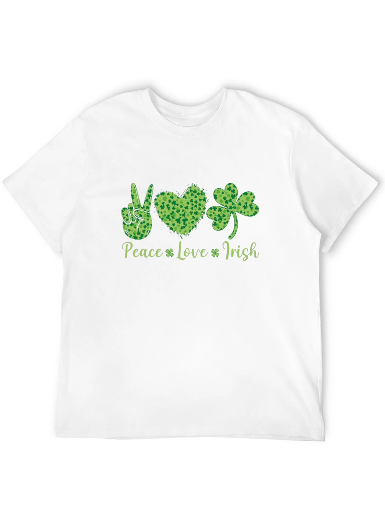 Peace Love Irish Shamrock T-Shirt