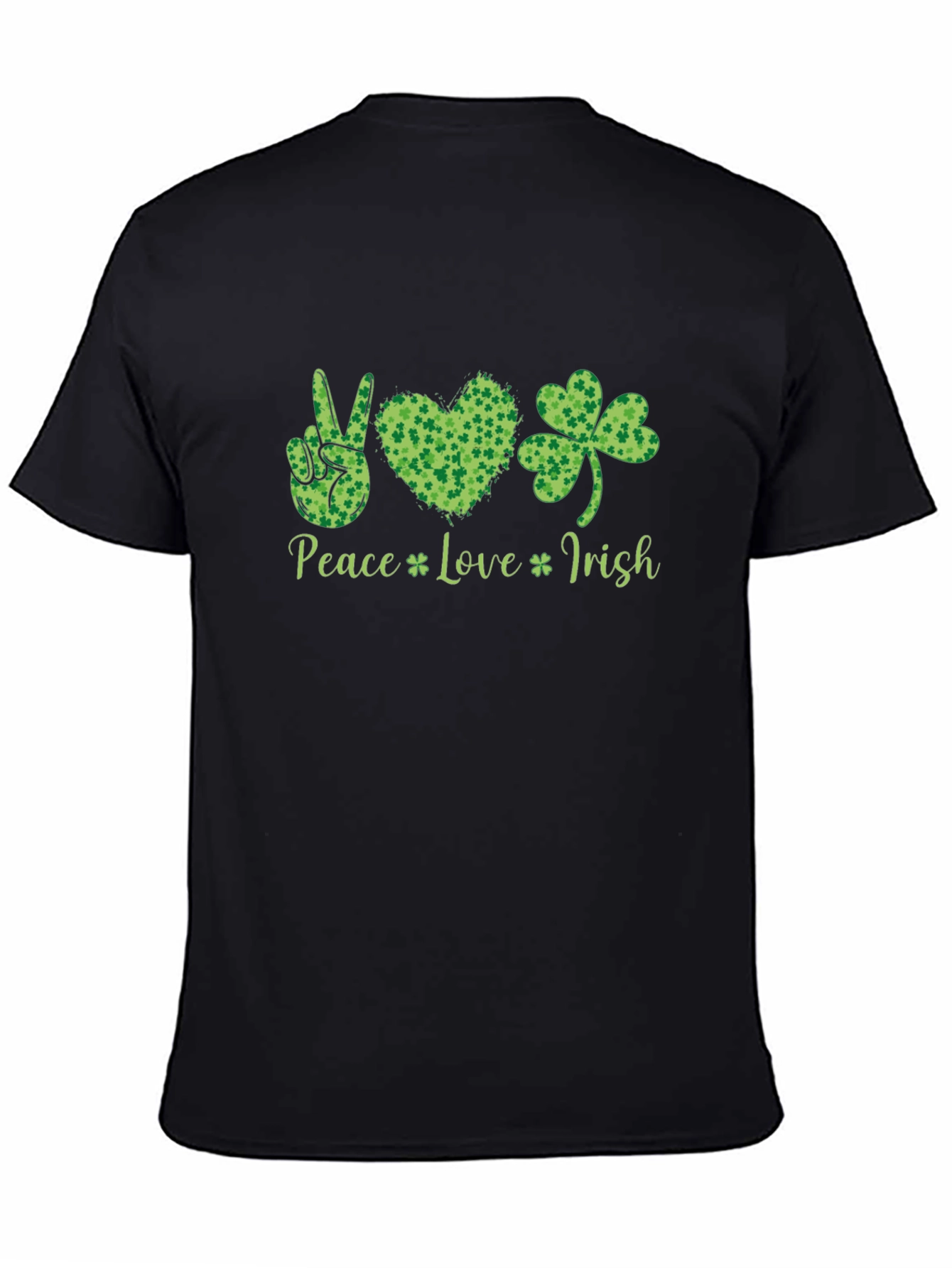Peace Love Irish Shamrock T-Shirt