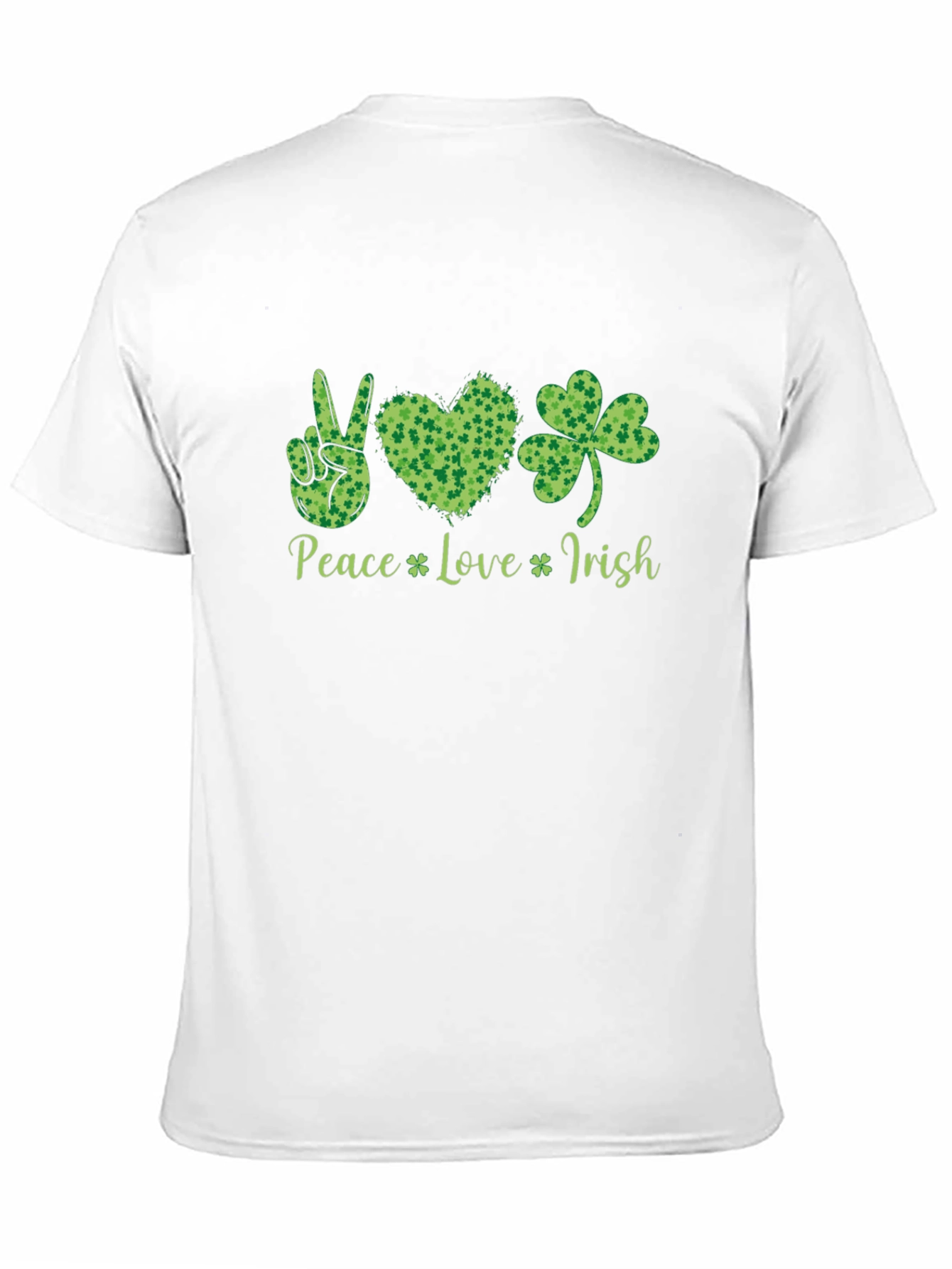 Peace Love Irish Shamrock T-Shirt