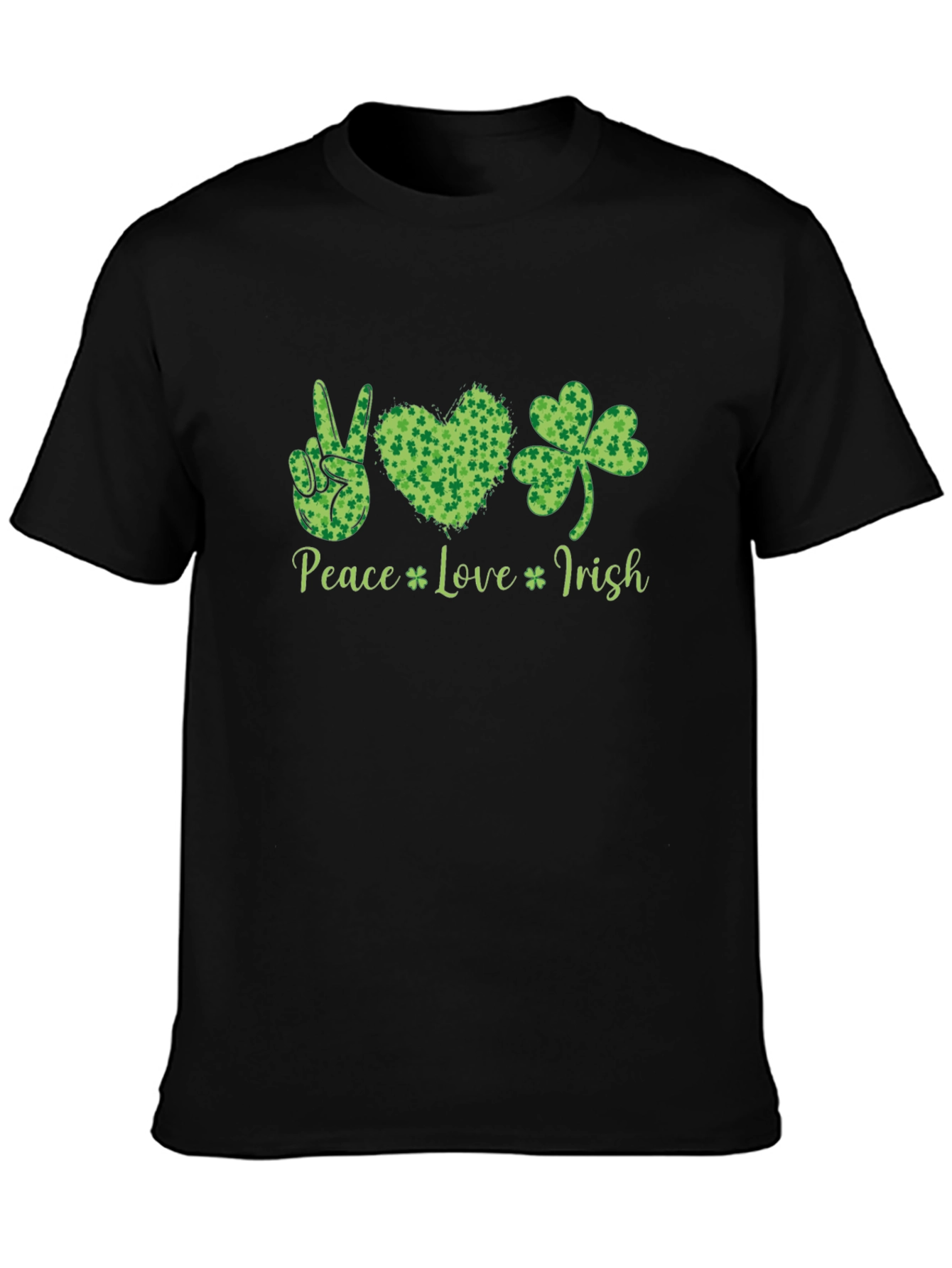 Peace Love Irish Shamrock T-Shirt