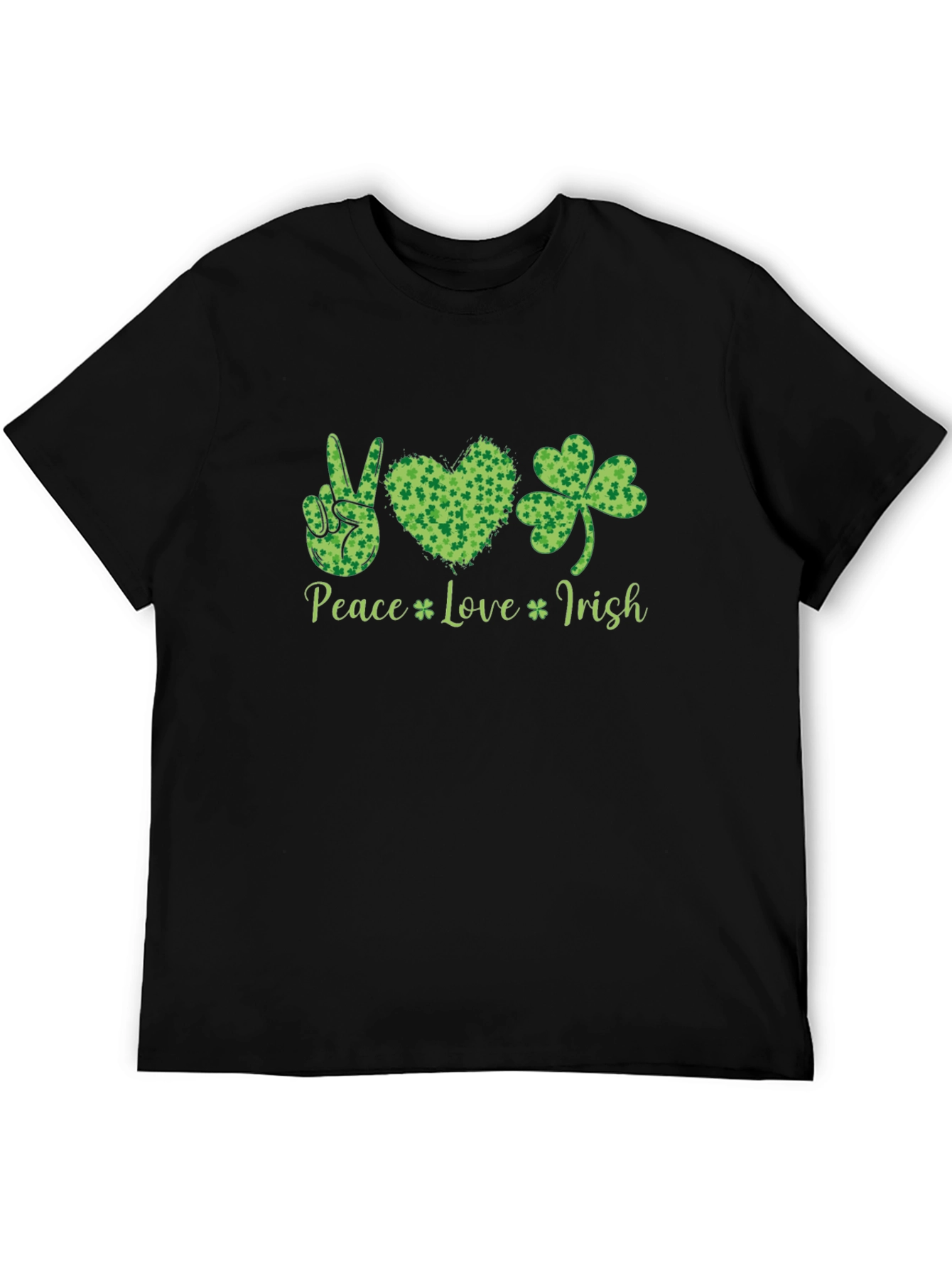 Peace Love Irish Shamrock T-Shirt