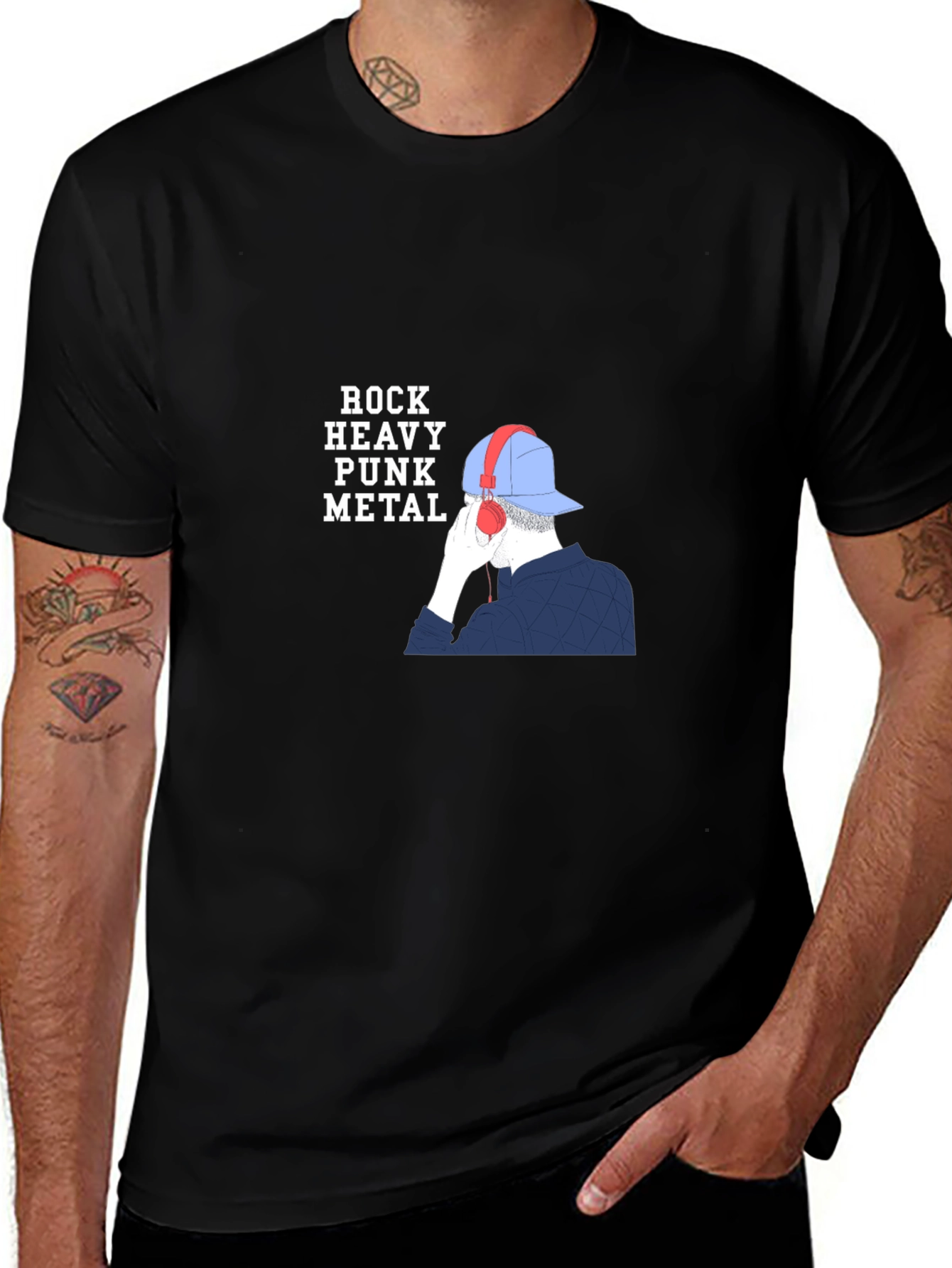 Rock Heavy Punk Metal Graphic T-Shirt